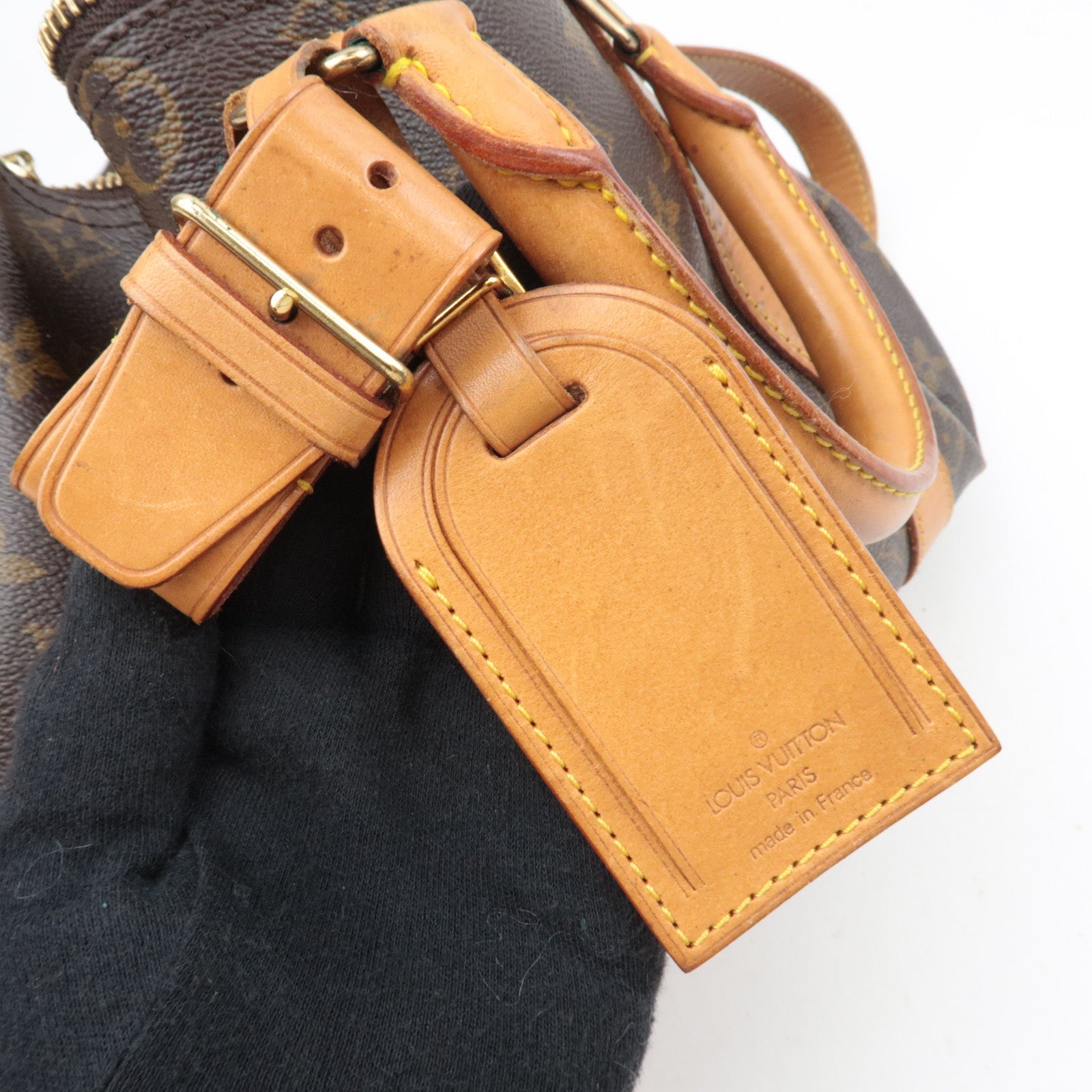 Louis Vuitton Monogram Keepall Bandouliere 45 M41418 VI0913 *Strap, Name tag, Poignet