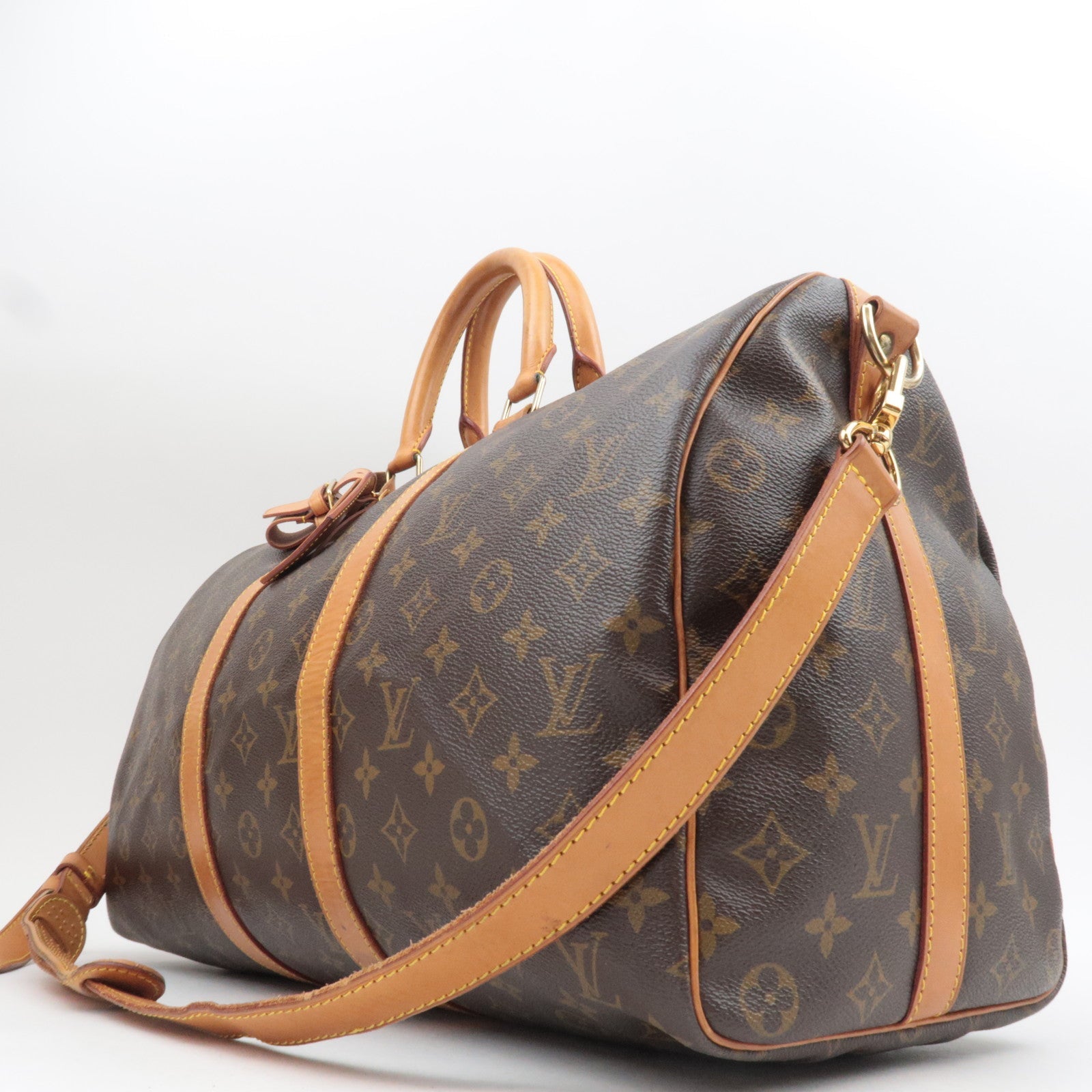 Louis Vuitton Monogram Keepall Bandouliere 45 M41418 VI0913 *Strap, Name tag, Poignet