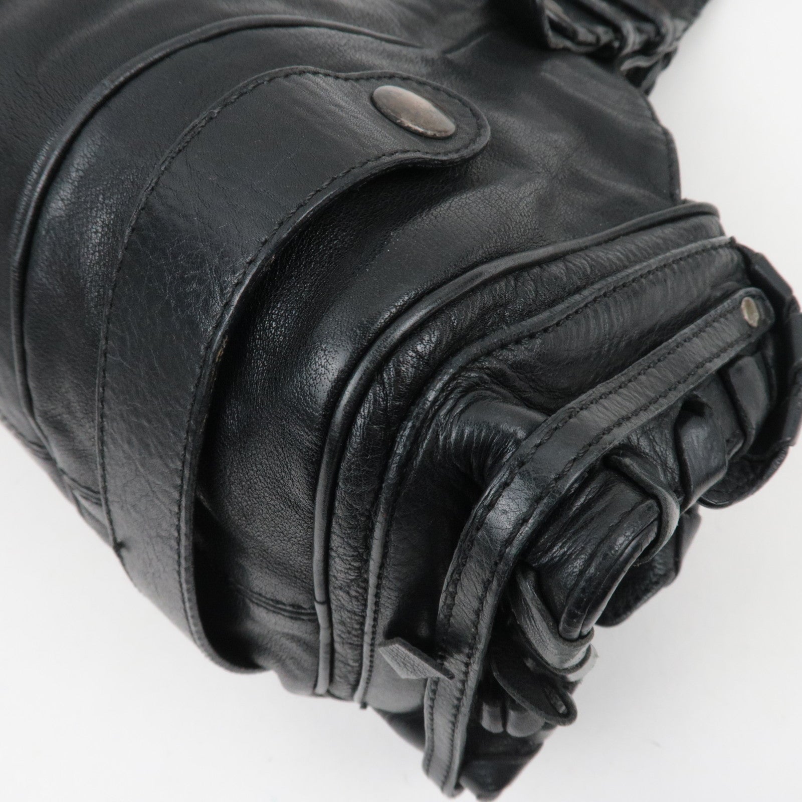 Chloe Silverado Leather Shoulder Bag Black