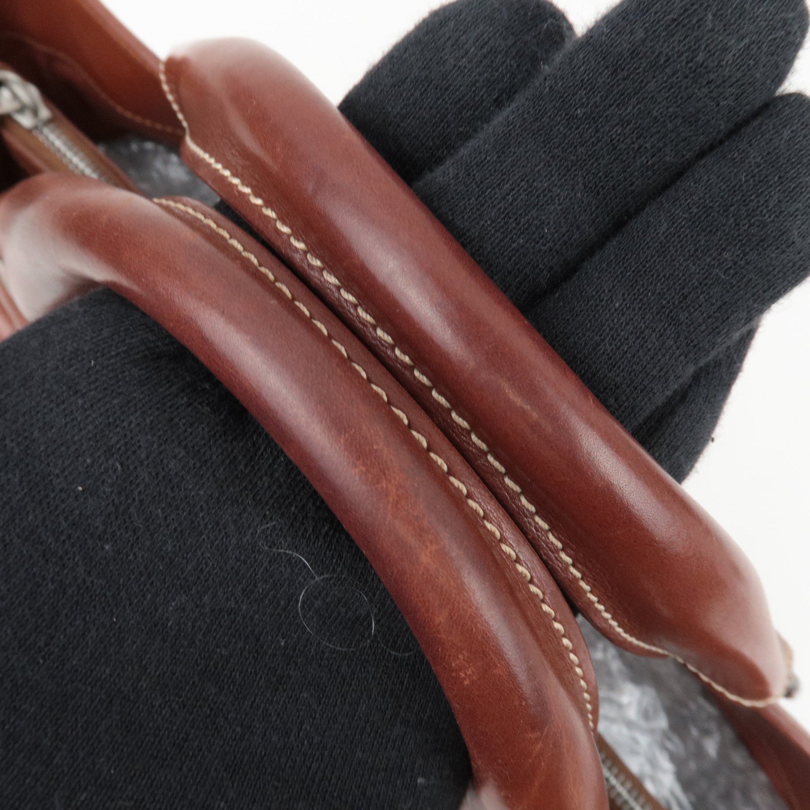 CELINE Boogie Bag Leather Handbag Brown