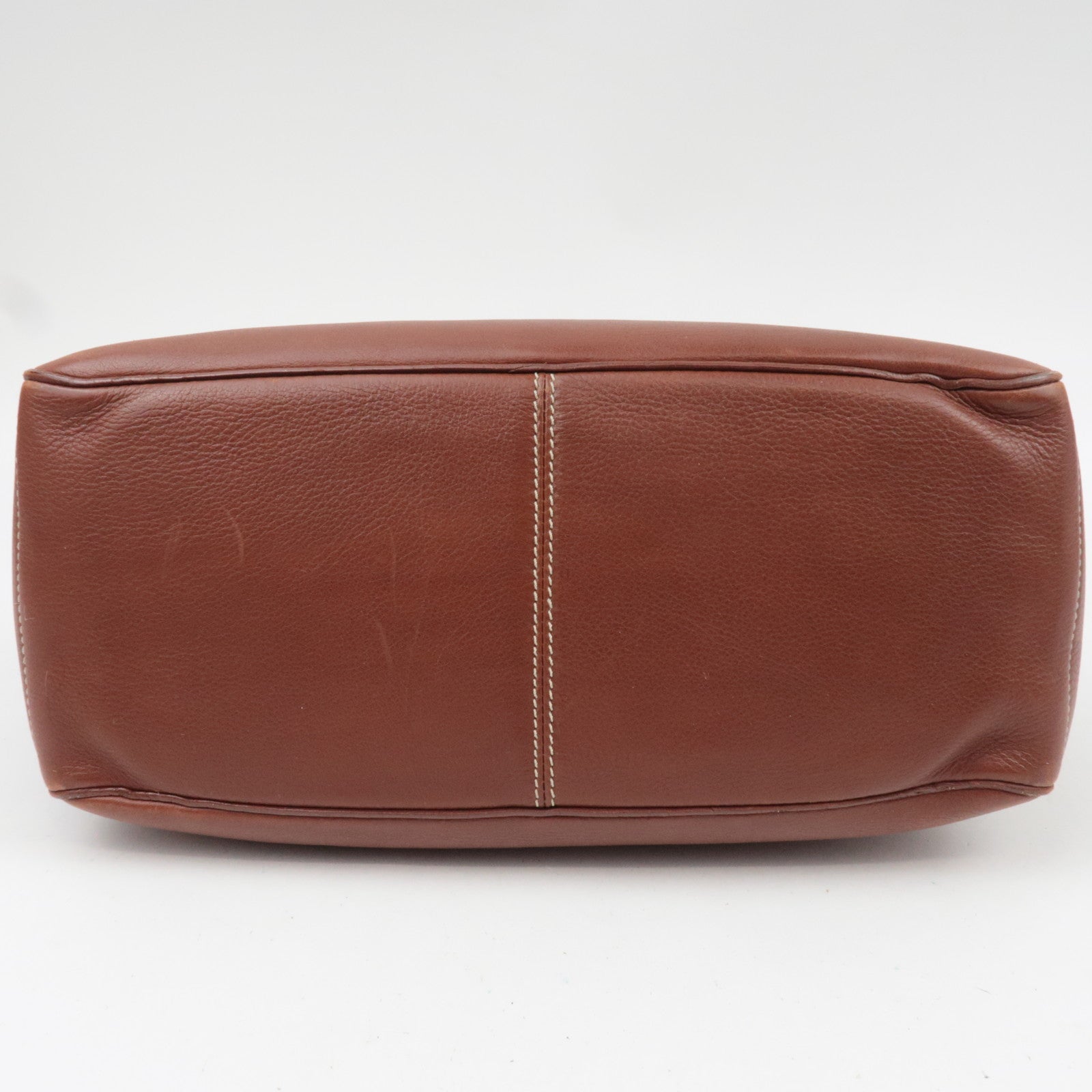 CELINE Boogie Bag Leather Handbag Brown