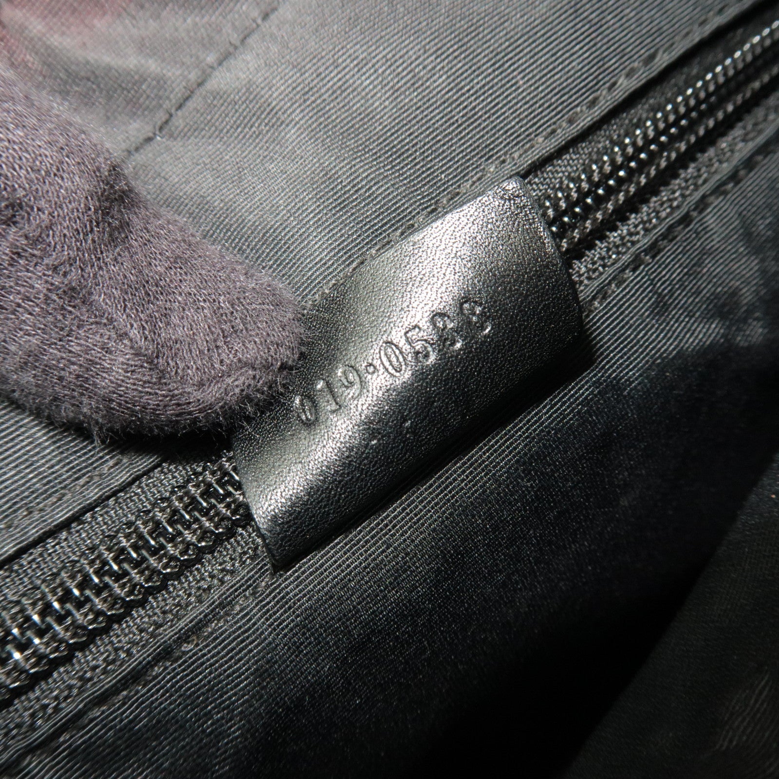 GUCCI Shoulder Bag GG Canvas Leather Black 019.0538