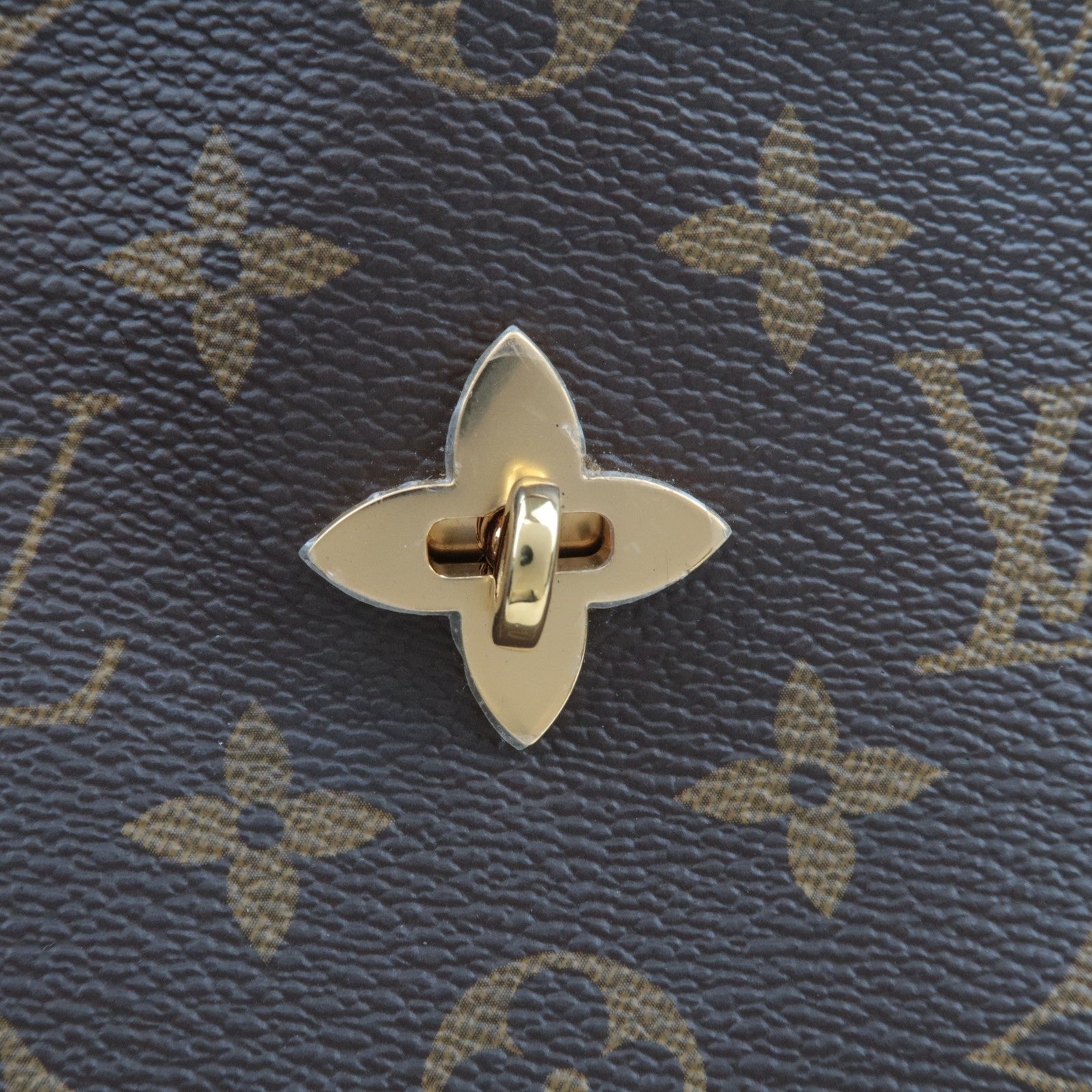 Louis Vuitton Monogram Flower Hobo Shoulder Bag Bordeaux M43547 *Clochette, Key Lock