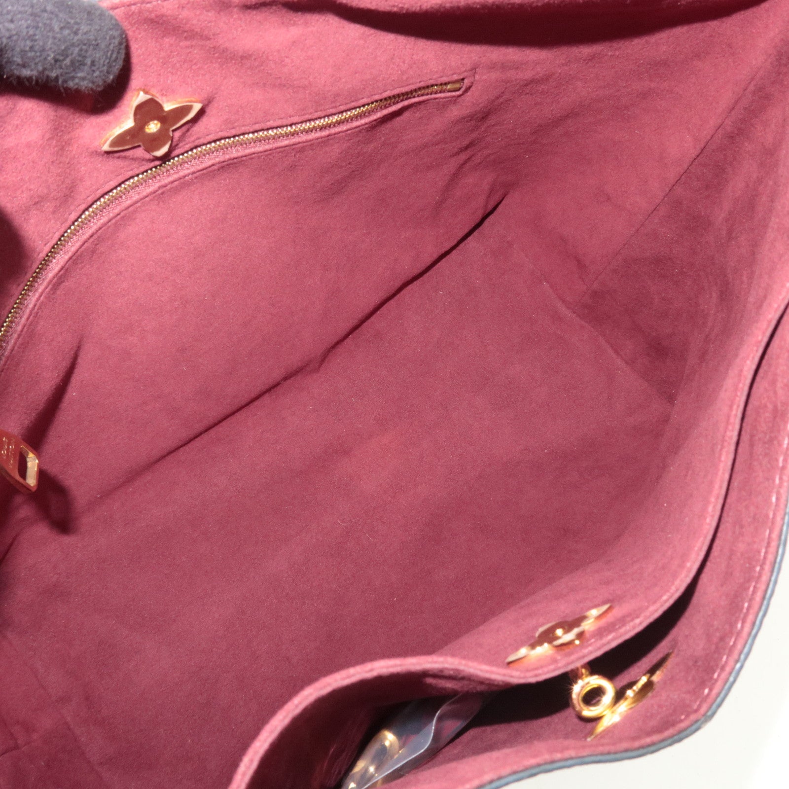 Louis Vuitton Monogram Flower Hobo Shoulder Bag Bordeaux M43547 *Clochette, Key Lock