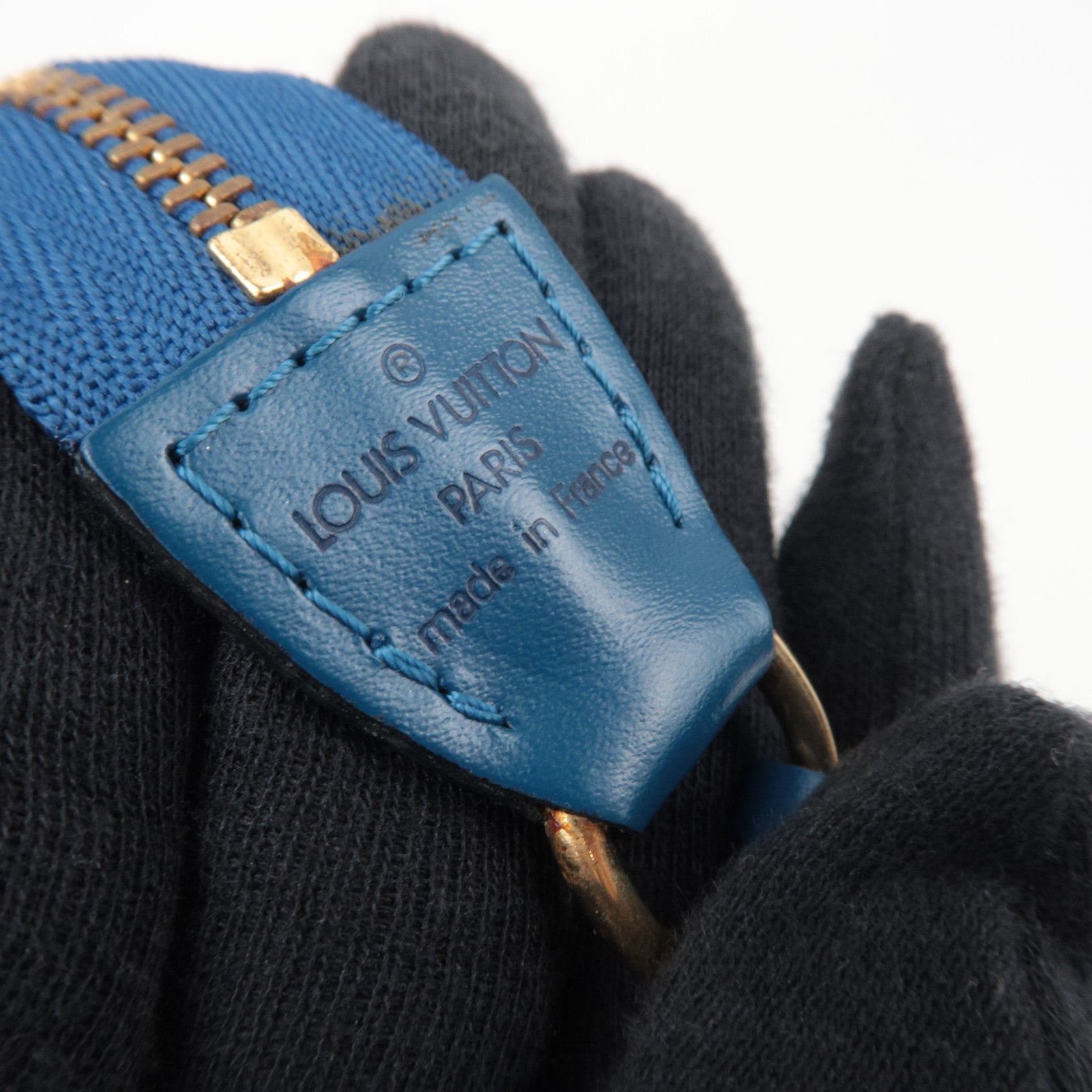 Louis Vuitton Epi Pochette Accessoires Handbag Toledo Blue M52945