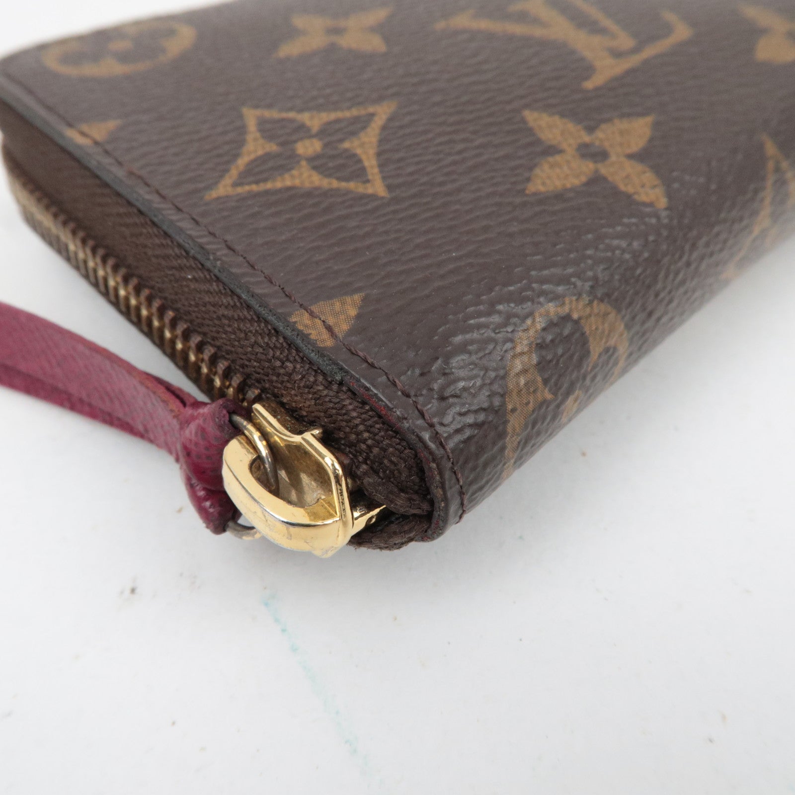 Louis Vuitton Monogram Portefeuille Clemence Long Wallet Fuchsia M60742