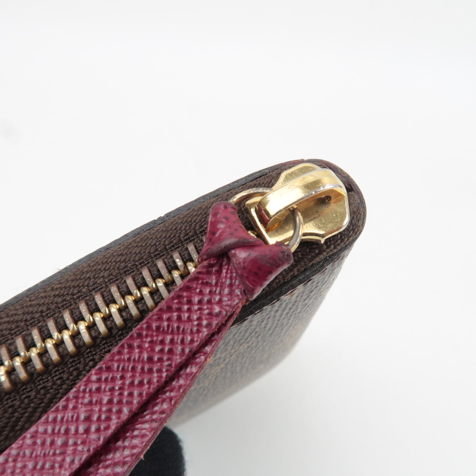 Louis Vuitton Monogram Portefeuille Clemence Long Wallet Fuchsia M60742