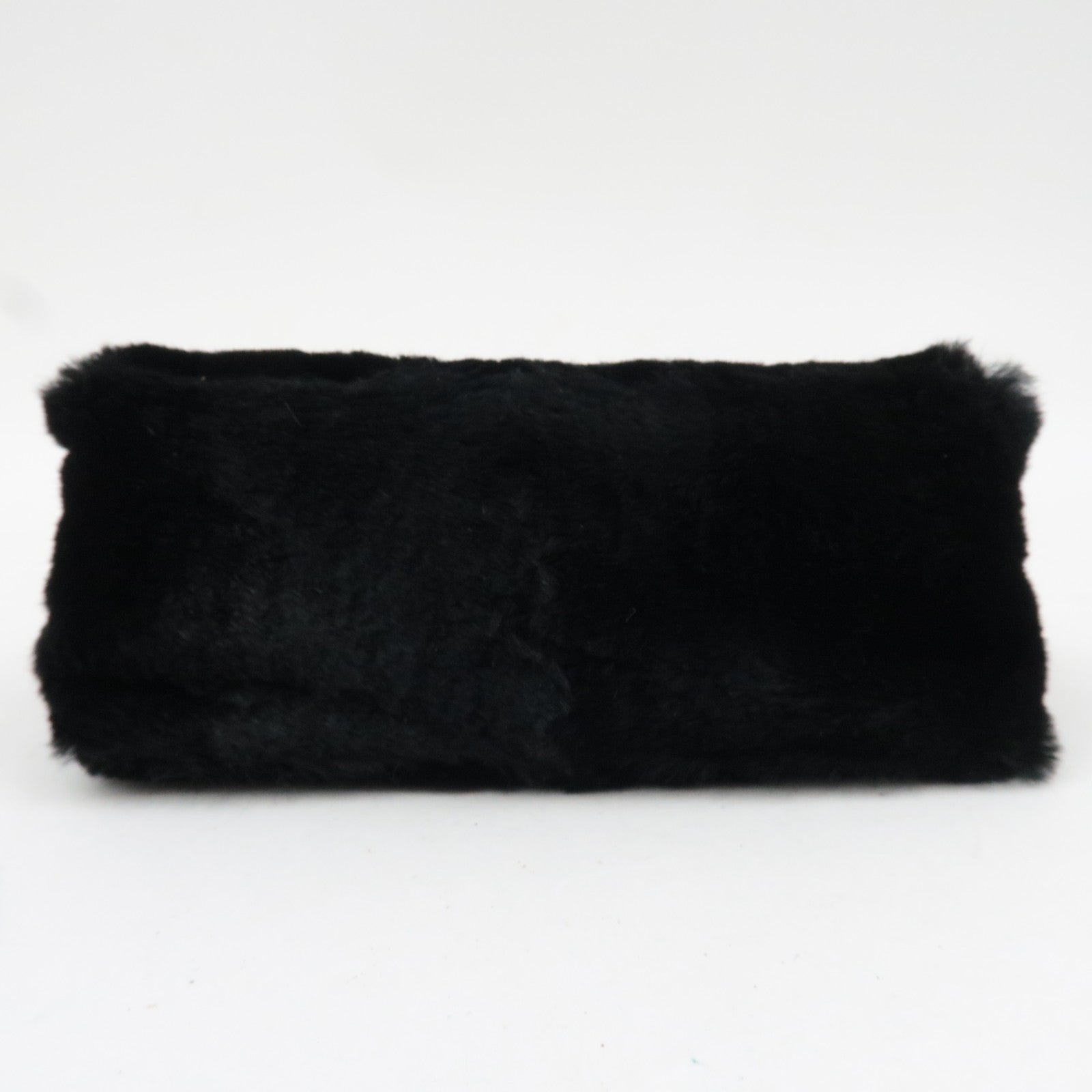 FENDI Fur Mini Handbag Black 8N0001 *Dust bag