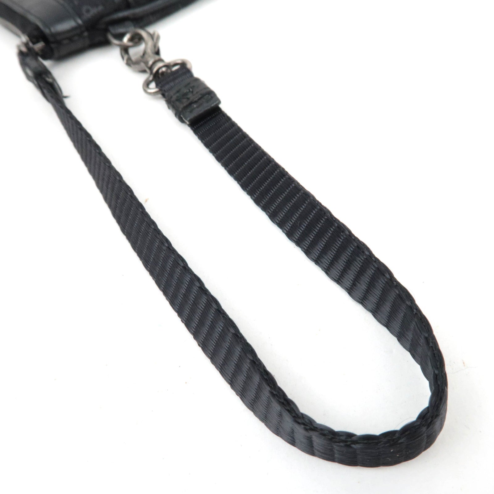 Christian Dior Trotter Wristlet Pouch Black