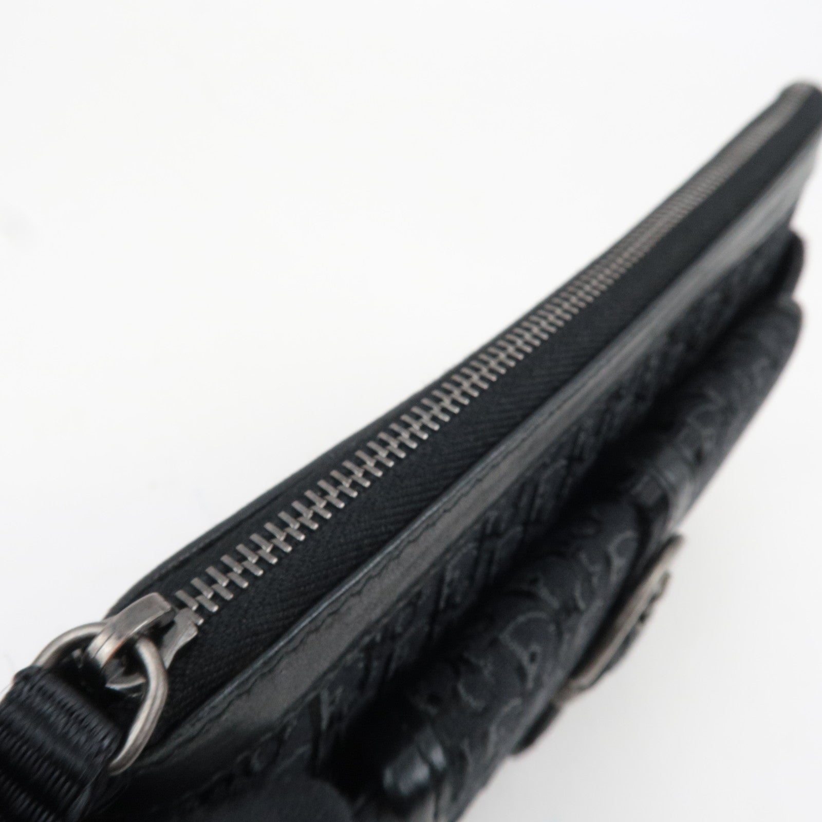 Christian Dior Trotter Wristlet Pouch Black