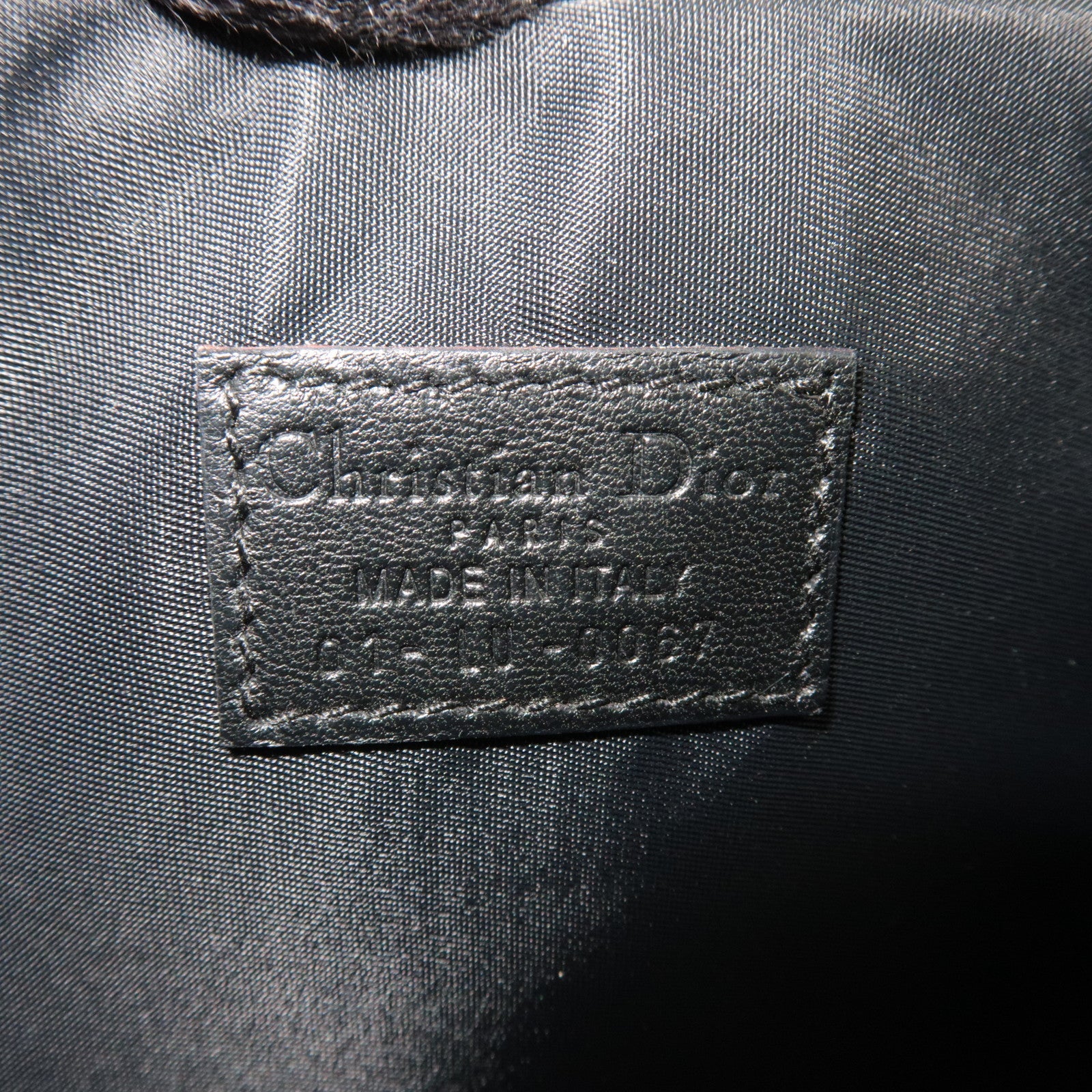 Christian Dior Trotter Wristlet Pouch Black