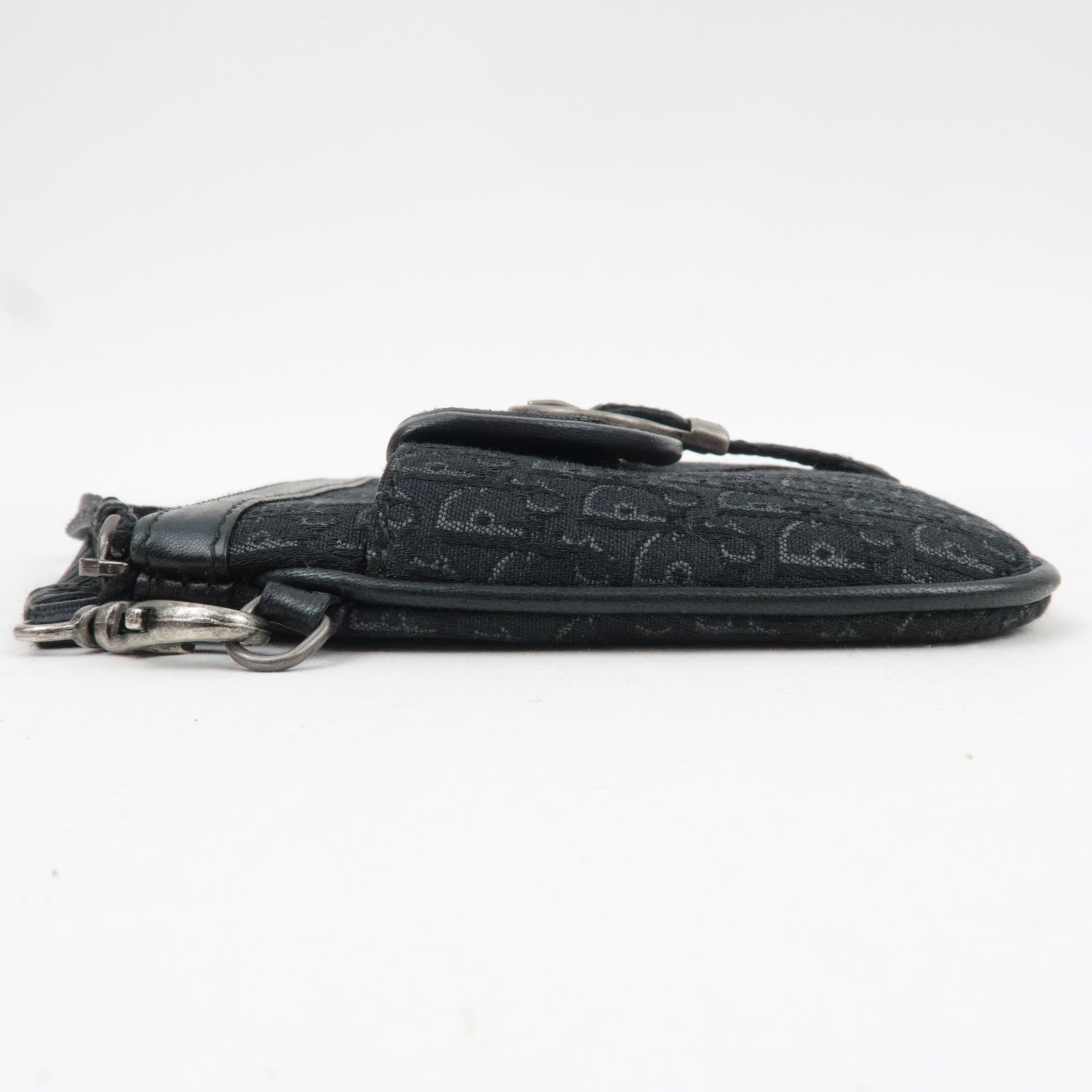 Christian Dior Trotter Wristlet Pouch Black