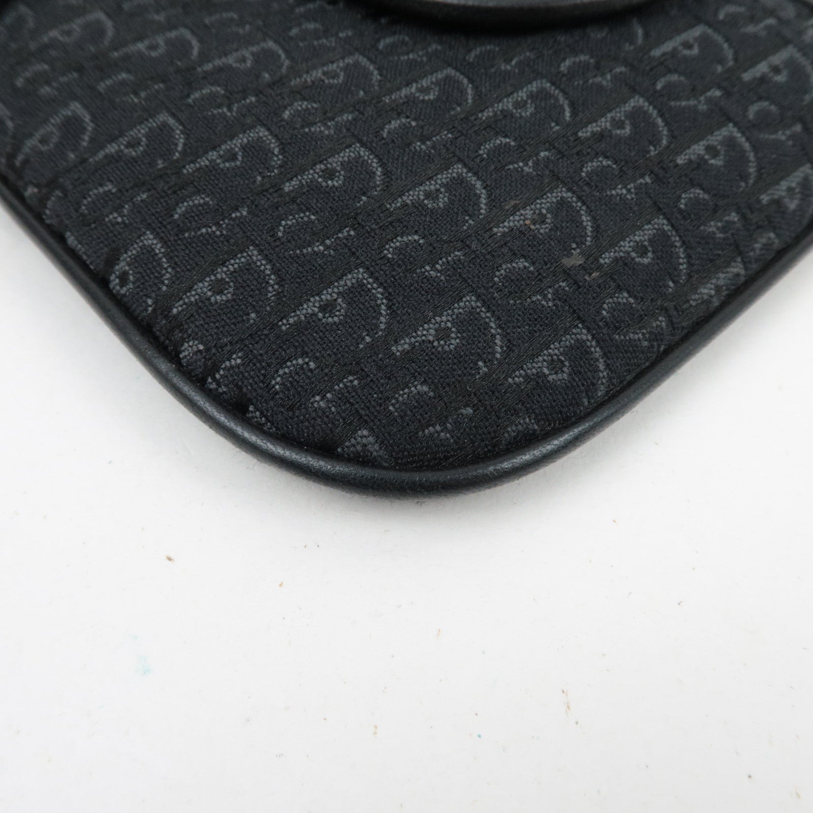 Christian Dior Trotter Wristlet Pouch Black