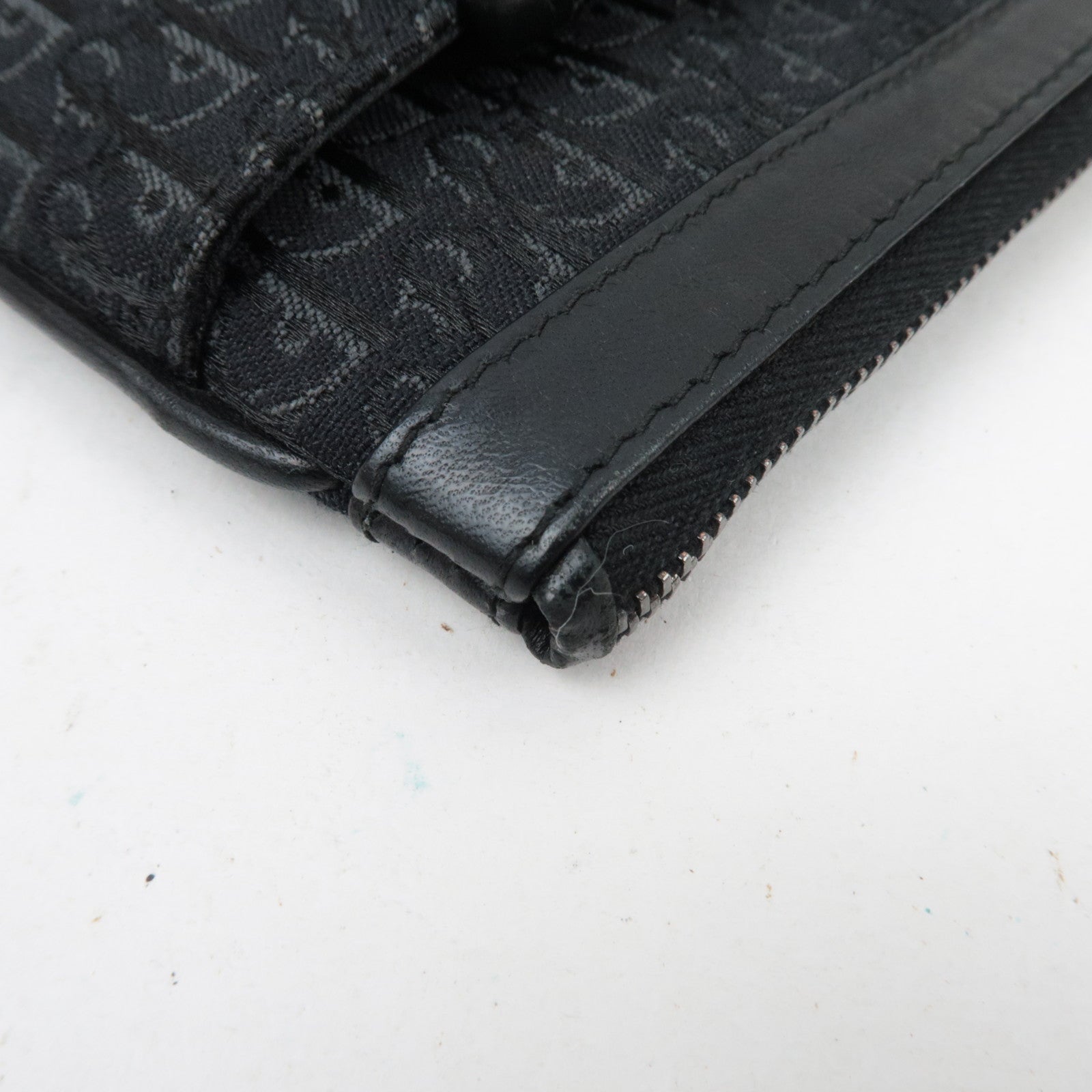 Christian Dior Trotter Wristlet Pouch Black