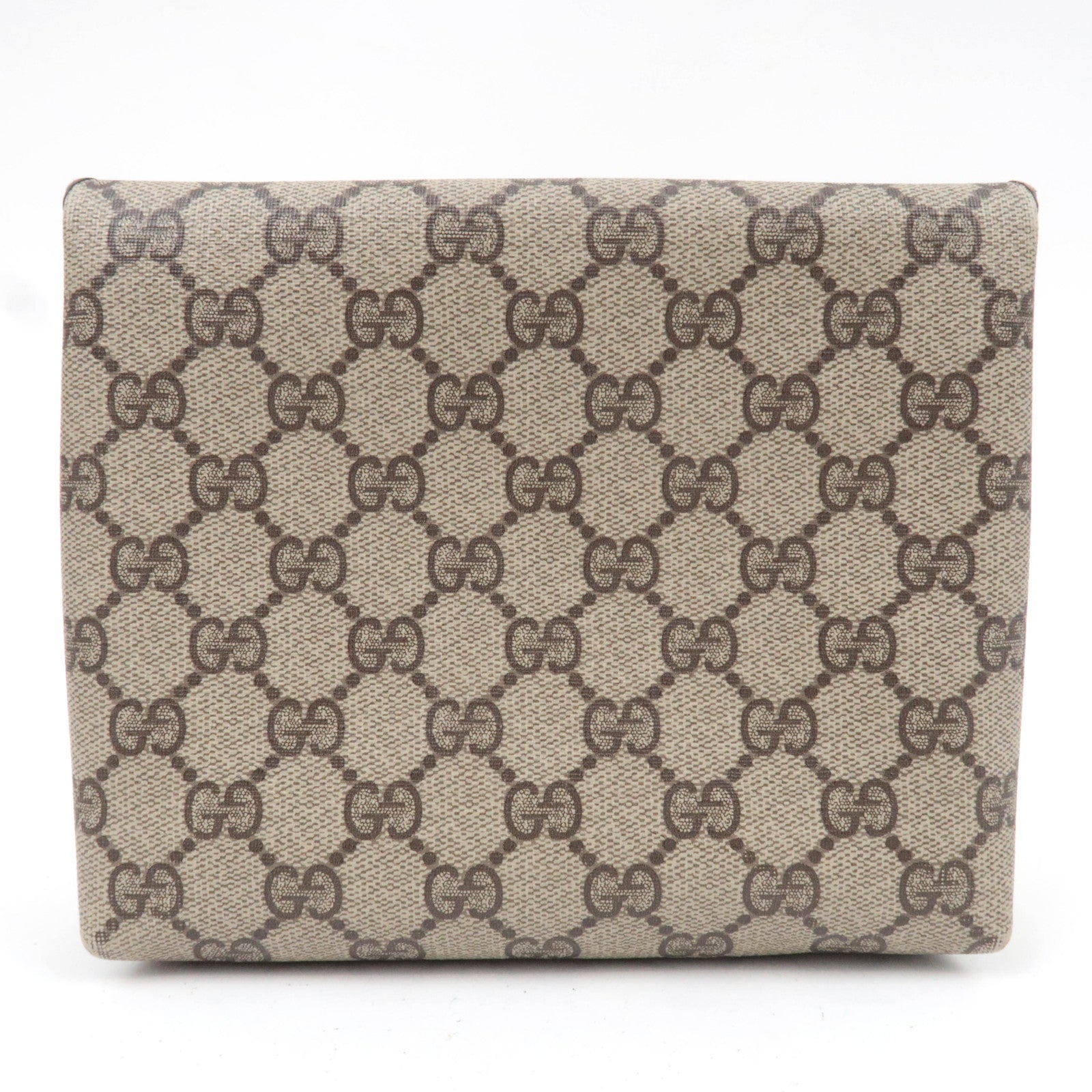 GUCCI Old Gucci Pouch GG Plus Leather Beige 039.4494.39