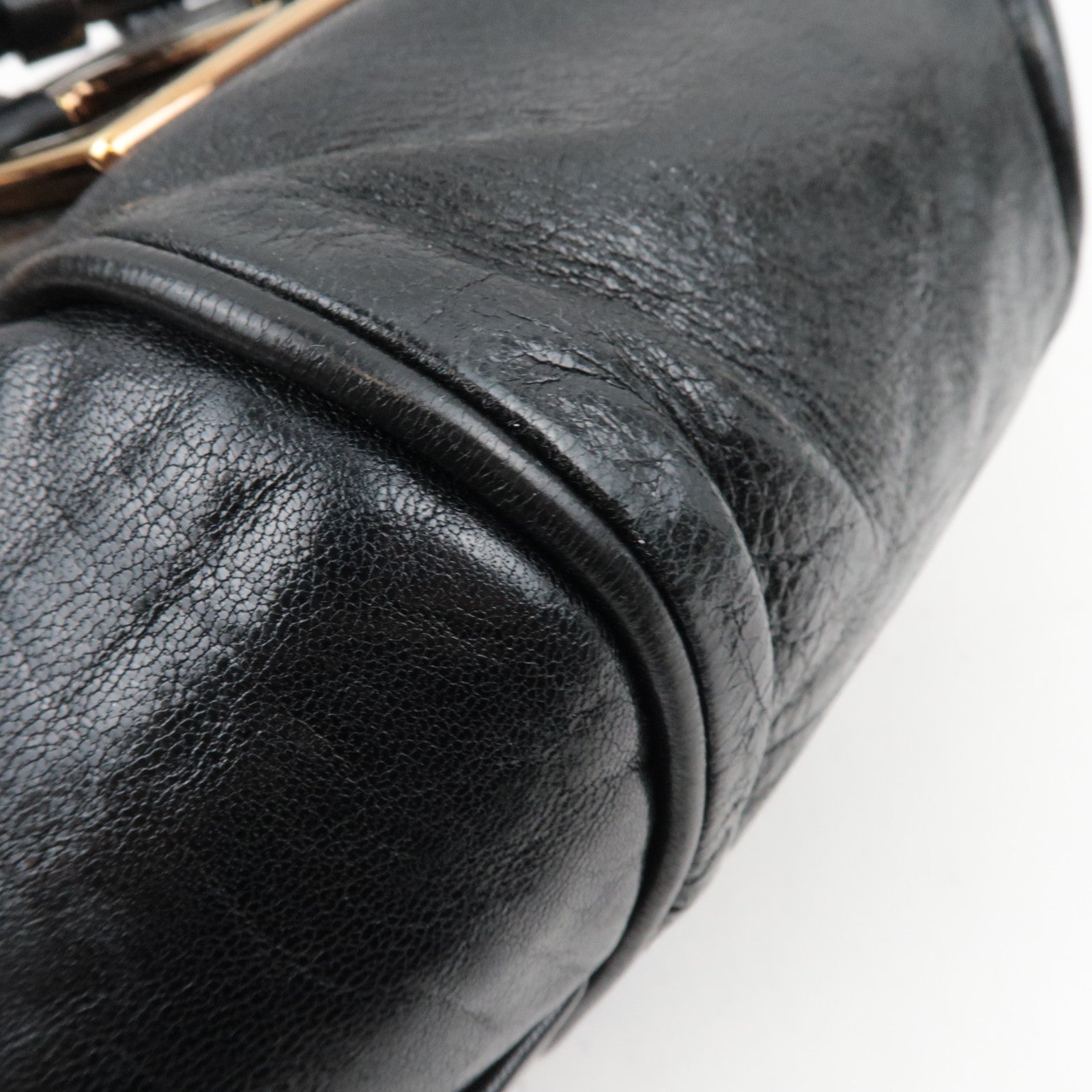 Chloe Ethel Small Leather 2Way Shoulder Bag Black *Dust bag, Strap