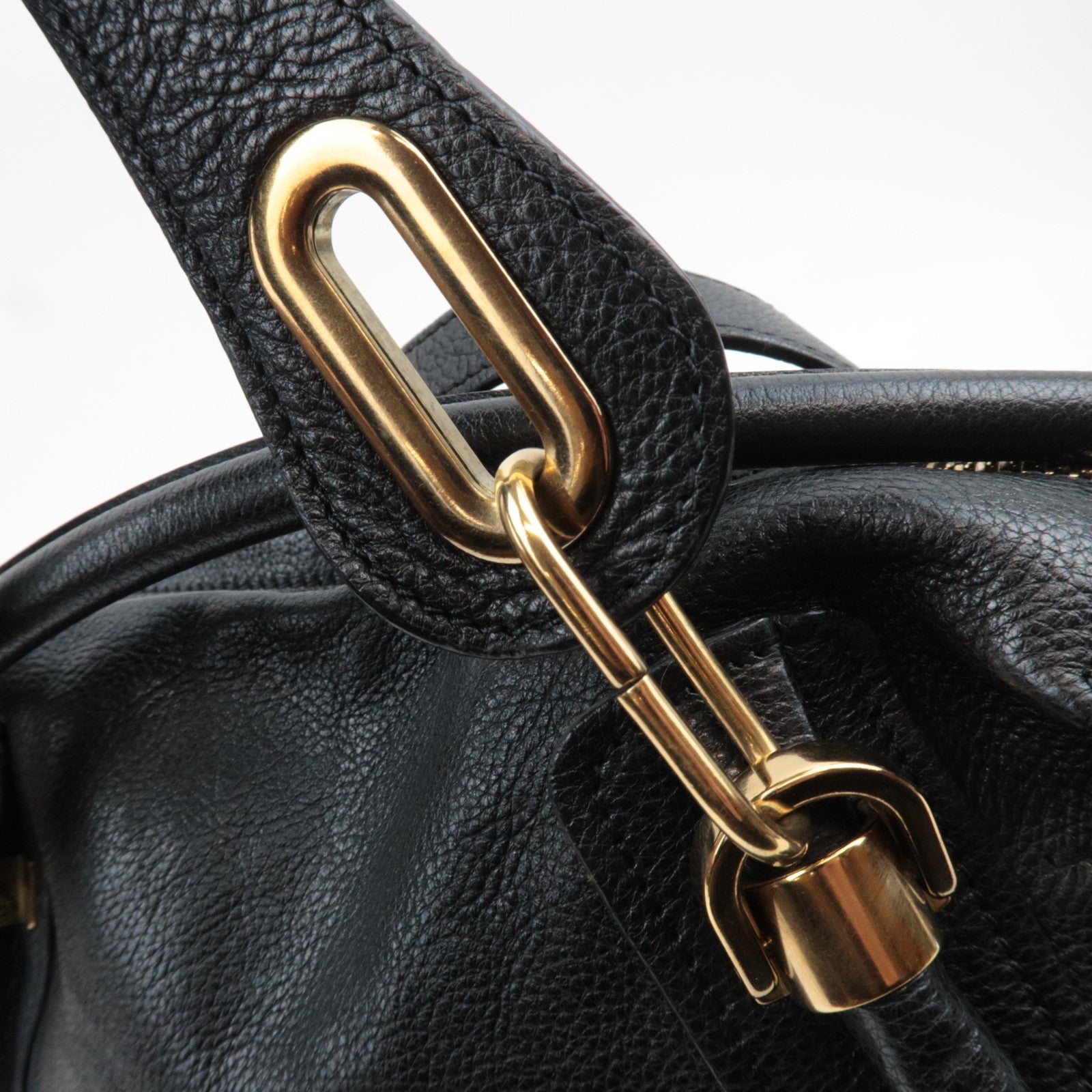 Chloe Paraty Leather 2Way Shoulder bag Black