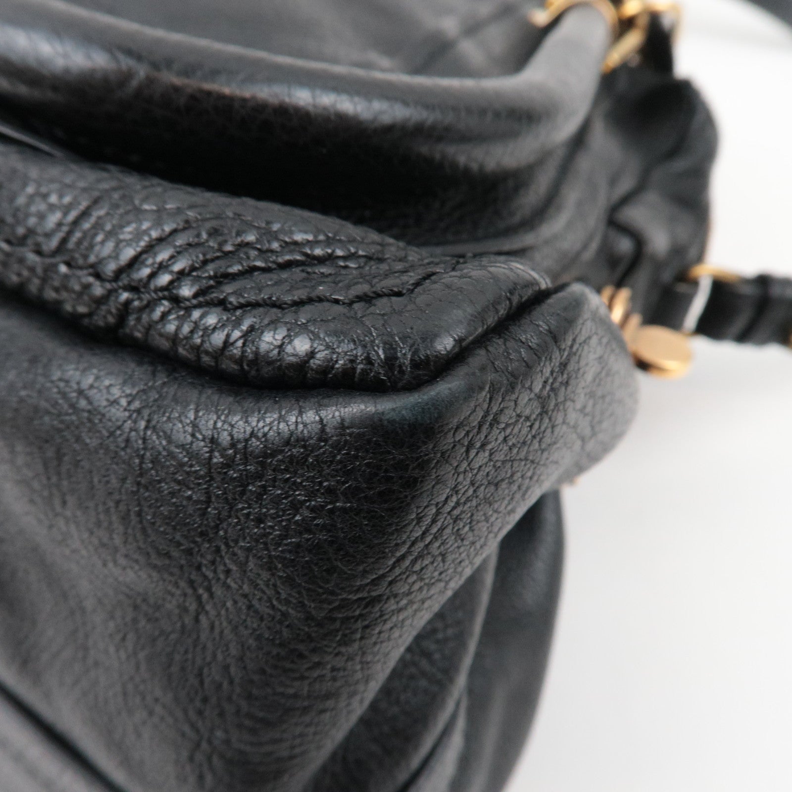 Chloe Paraty Leather 2Way Shoulder bag Black