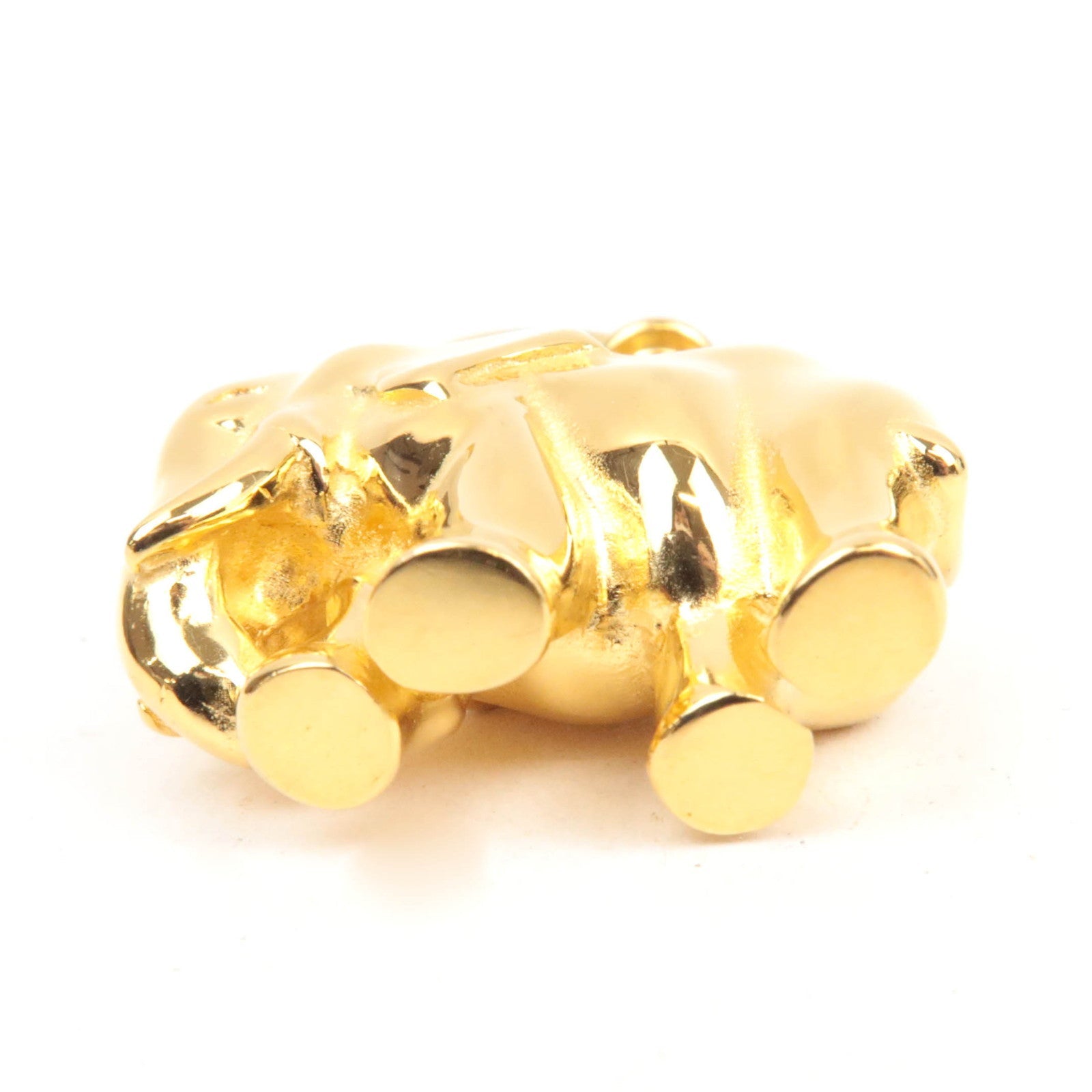 HERMES Elephant Charm Lock Metal Gold Color *Dust bag