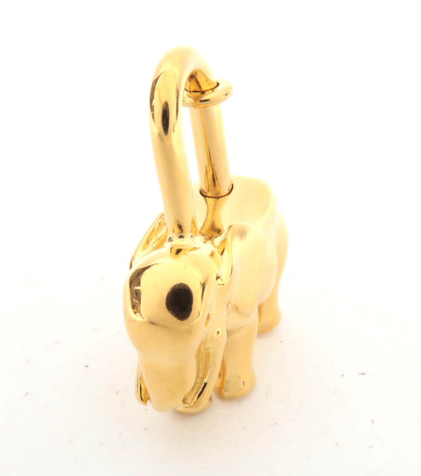 HERMES Elephant Charm Lock Metal Gold Color *Dust bag