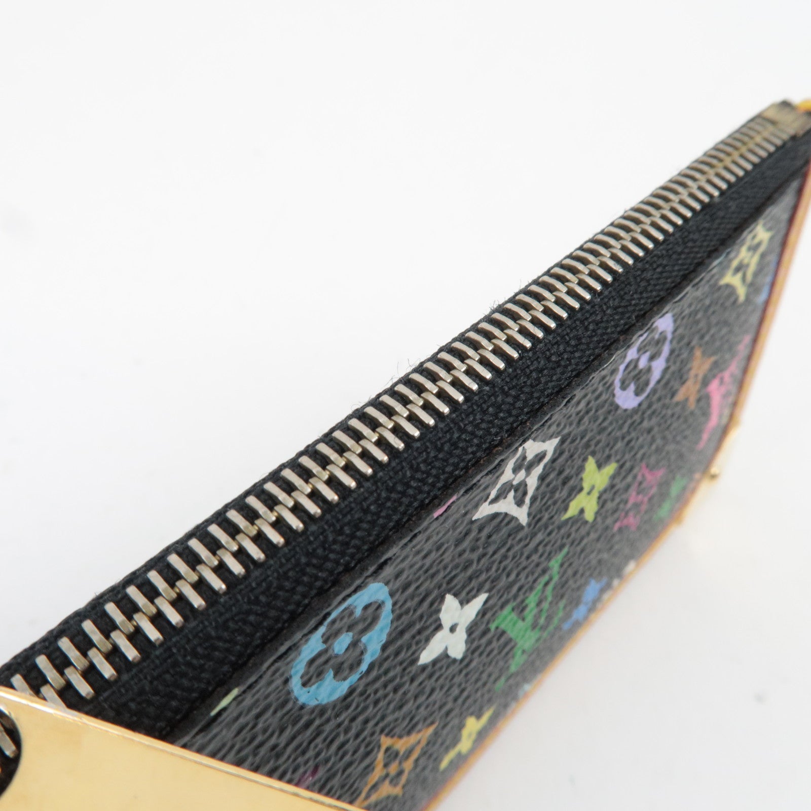 Louis Vuitton Monogram Multicolore Pochette Cles Coin Case Noir M92654