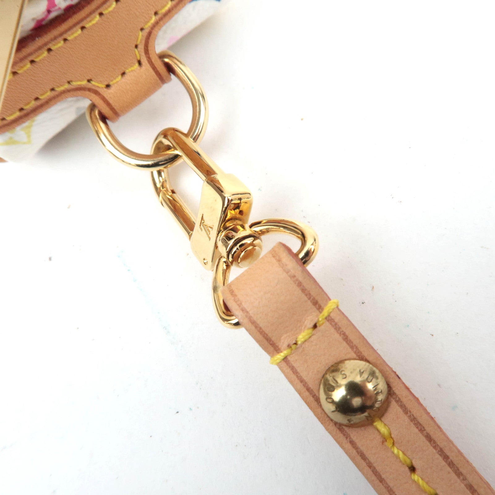 Louis Vuitton Monogram Multicolor Trousse Wapity Mini Pouch Blanc M58033