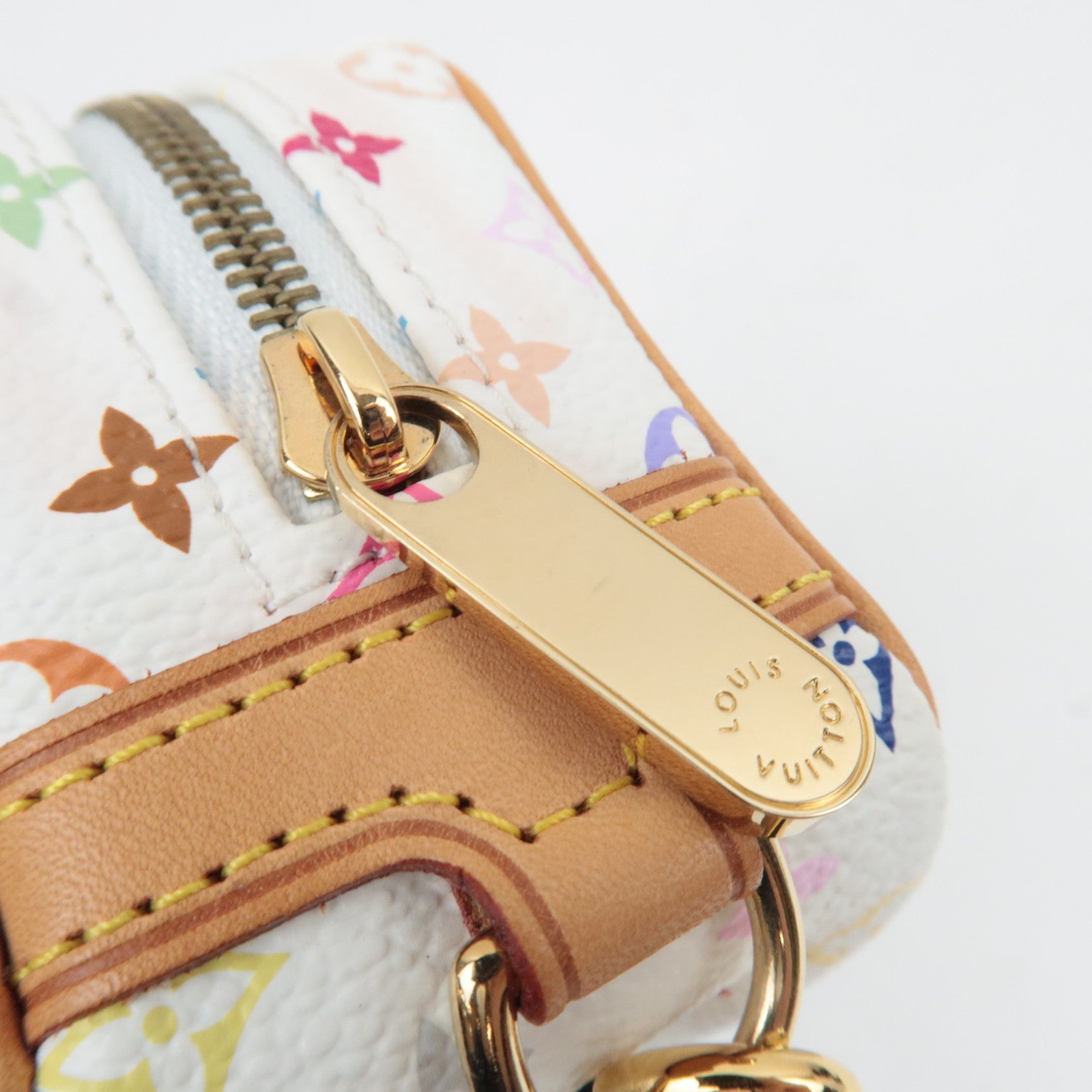 Louis Vuitton Monogram Multicolor Trousse Wapity Mini Pouch Blanc M58033