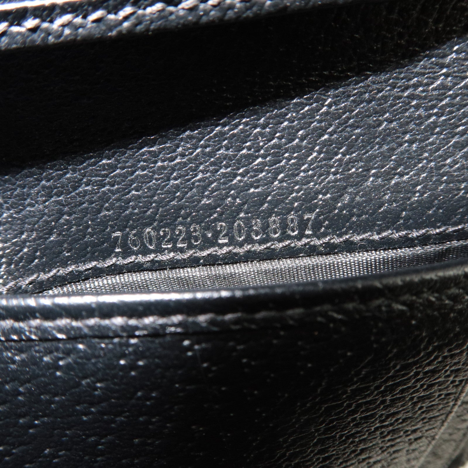 GUCCI GG Marmont Bifold Wallet Leather Black 760223