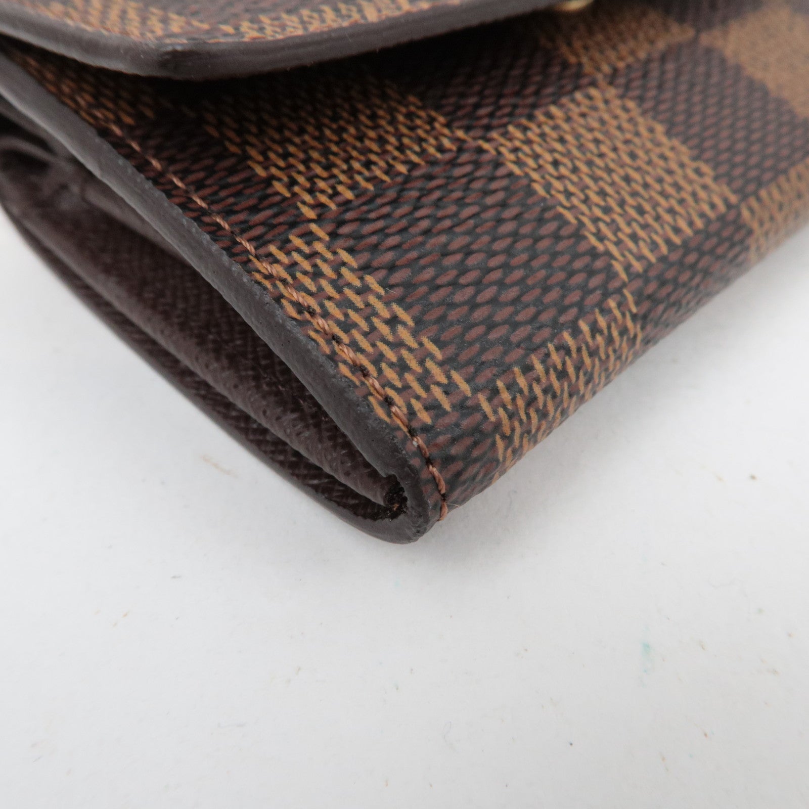 Louis Vuitton Damier Porte Monnaie Plat Coin Case N61930 *Box, Dust bag