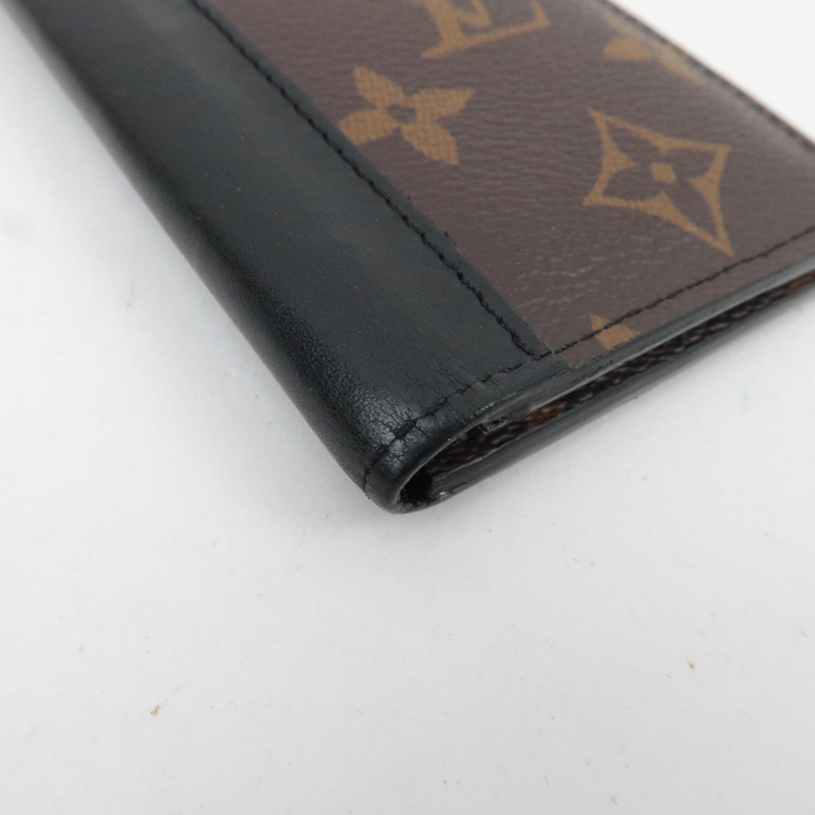 Louis Vuitton Monogram Macassar Organizer De Poche Card Case Black M60111