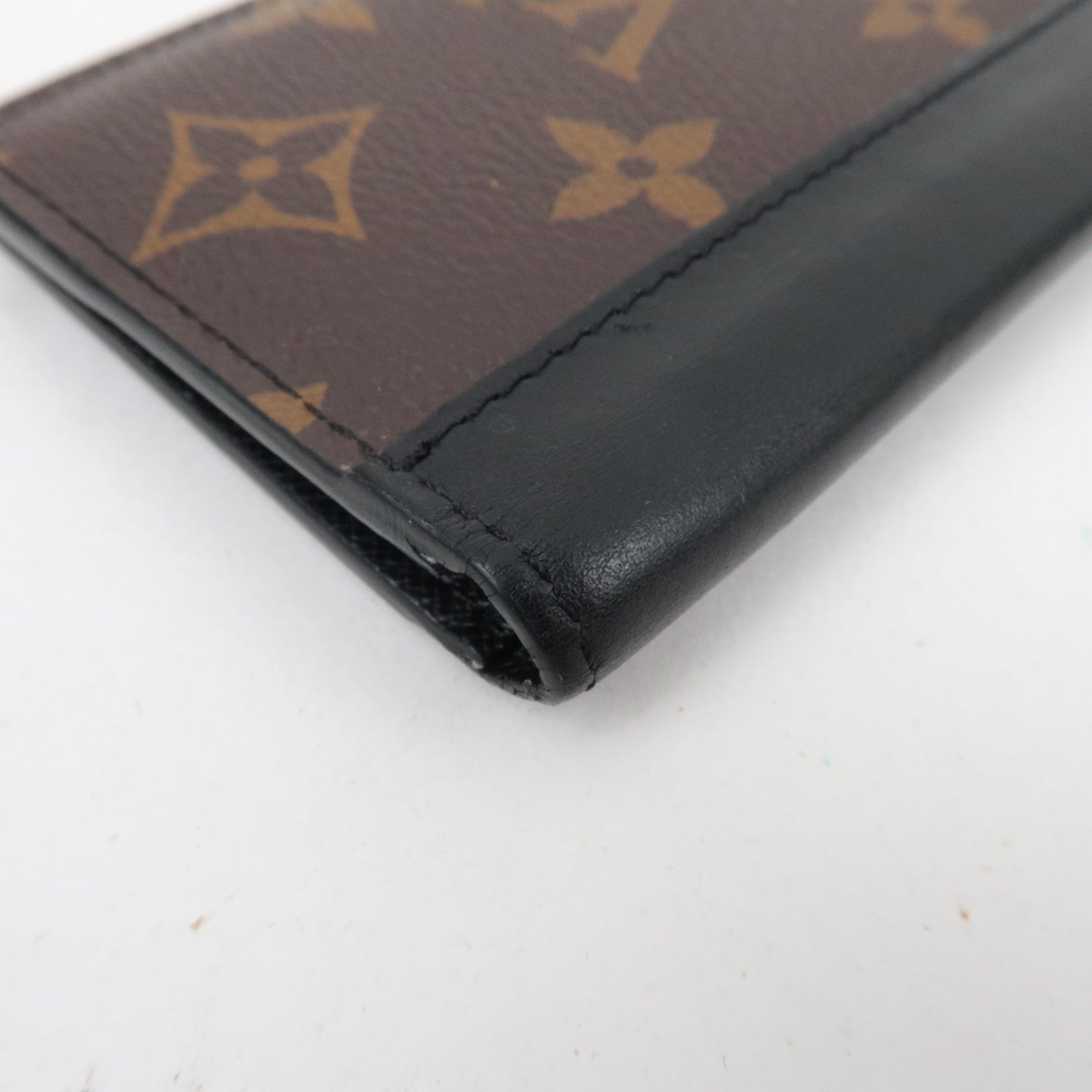Louis Vuitton Monogram Macassar Organizer De Poche Card Case Black M60111