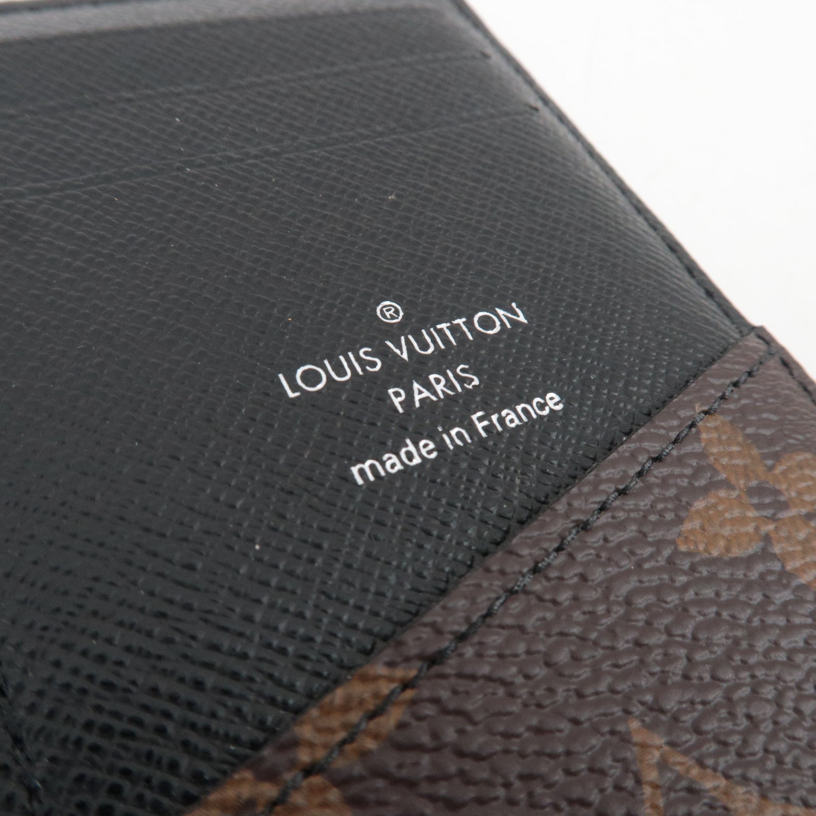 Louis Vuitton Monogram Macassar Organizer De Poche Card Case Black M60111