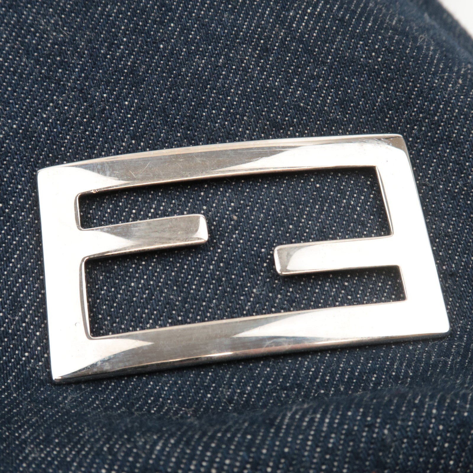 FENDI Denim Tote Bag Navy 26633