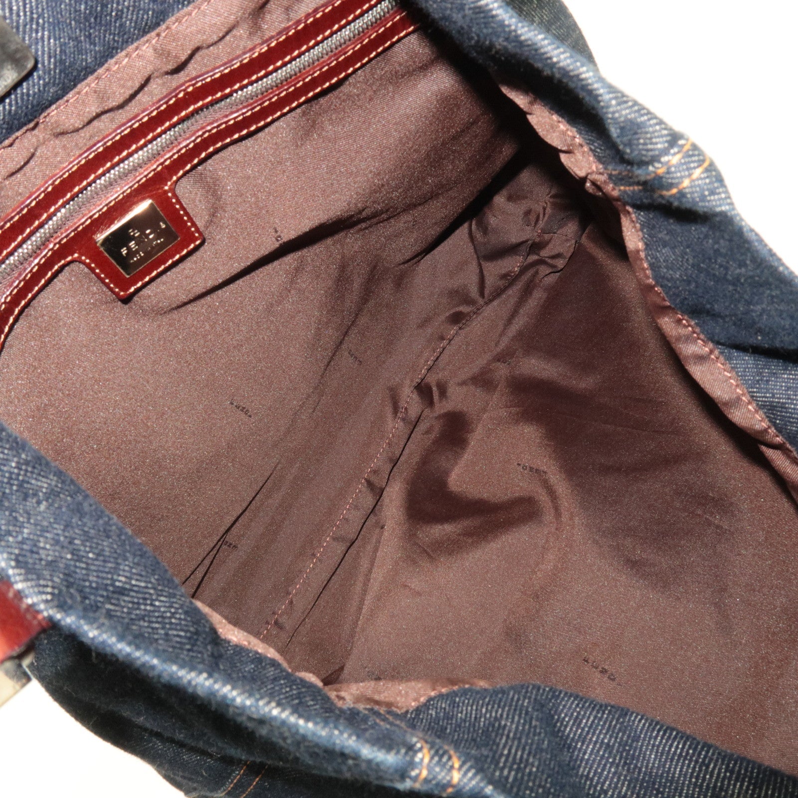 FENDI Denim Tote Bag Navy 26633