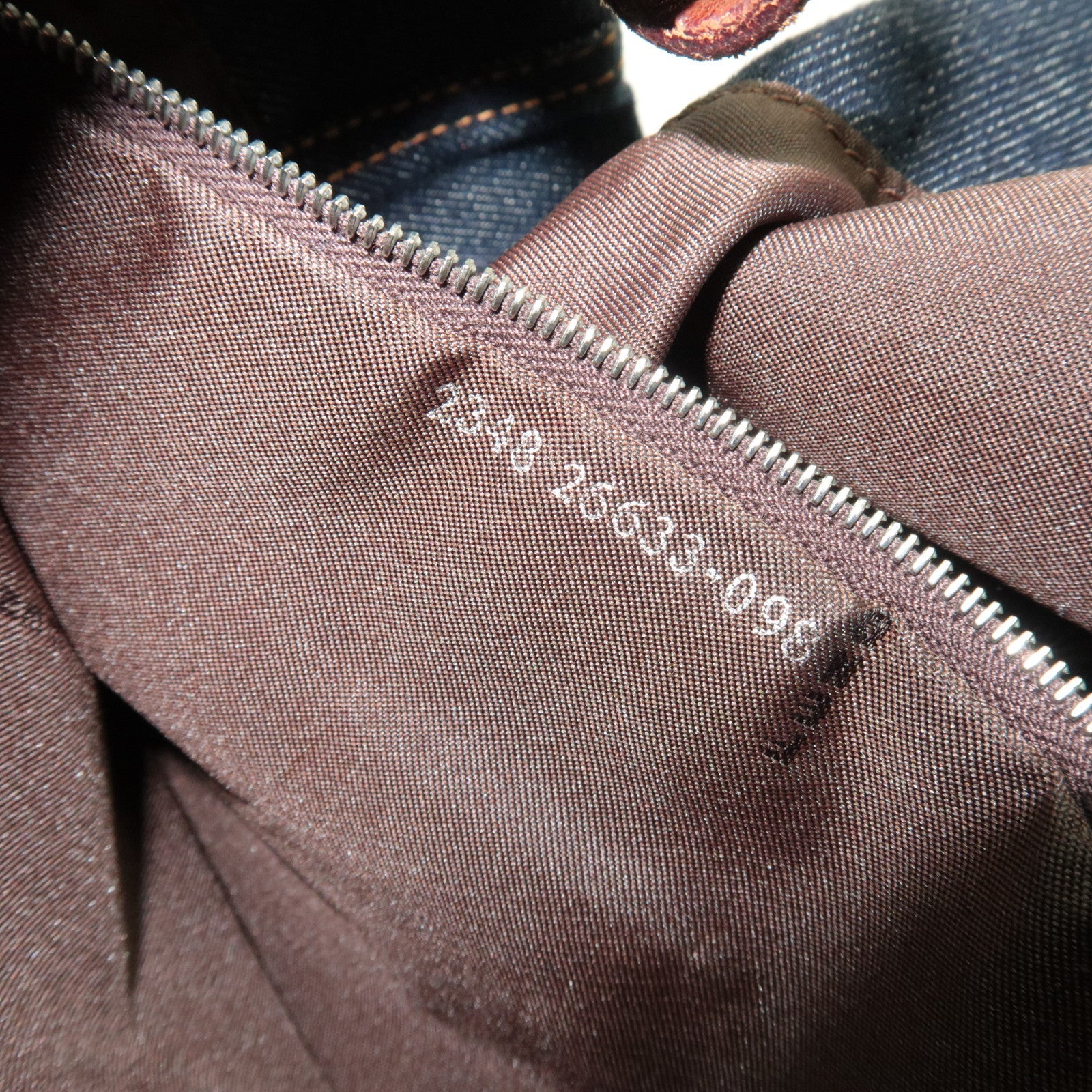 FENDI Denim Tote Bag Navy 26633