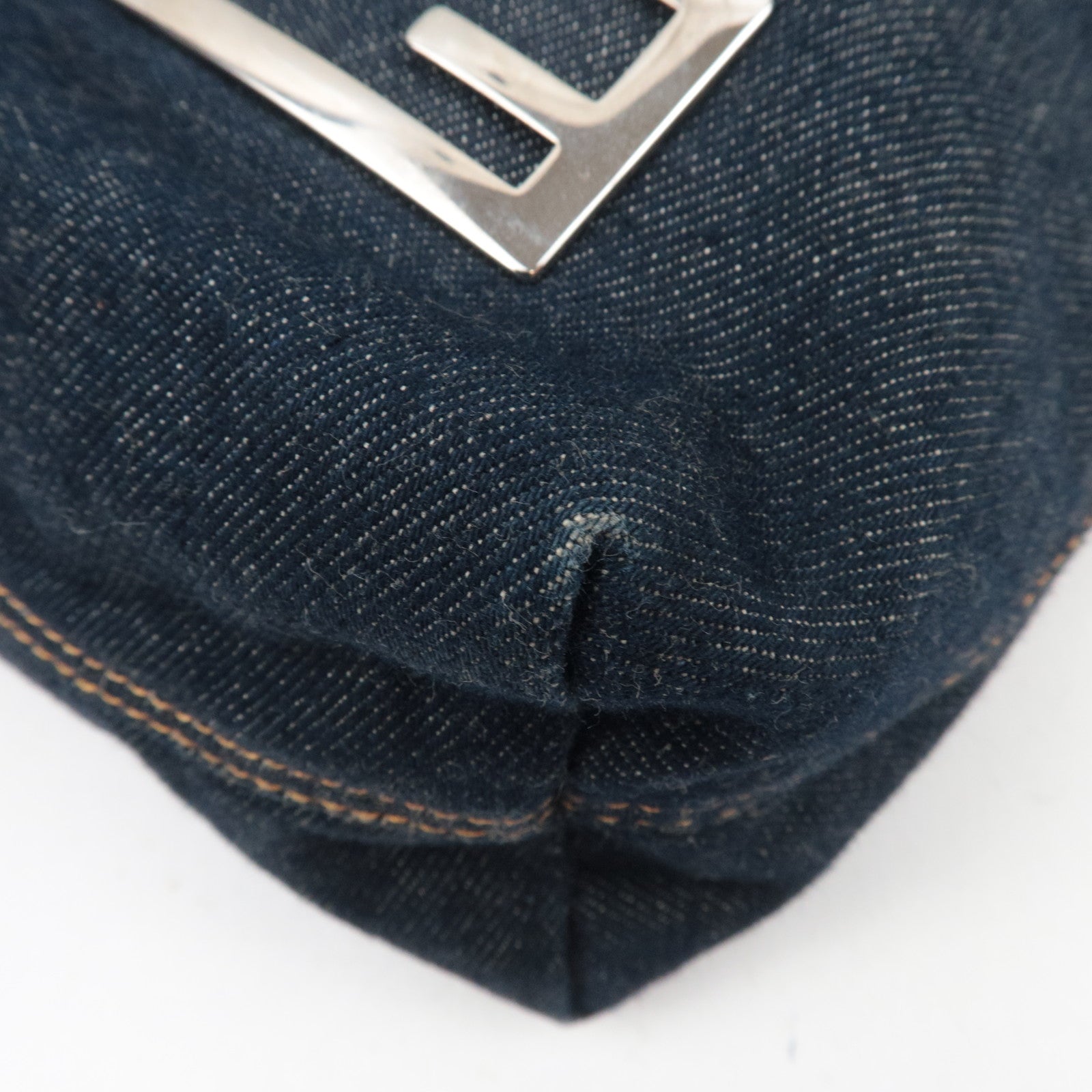 FENDI Denim Tote Bag Navy 26633