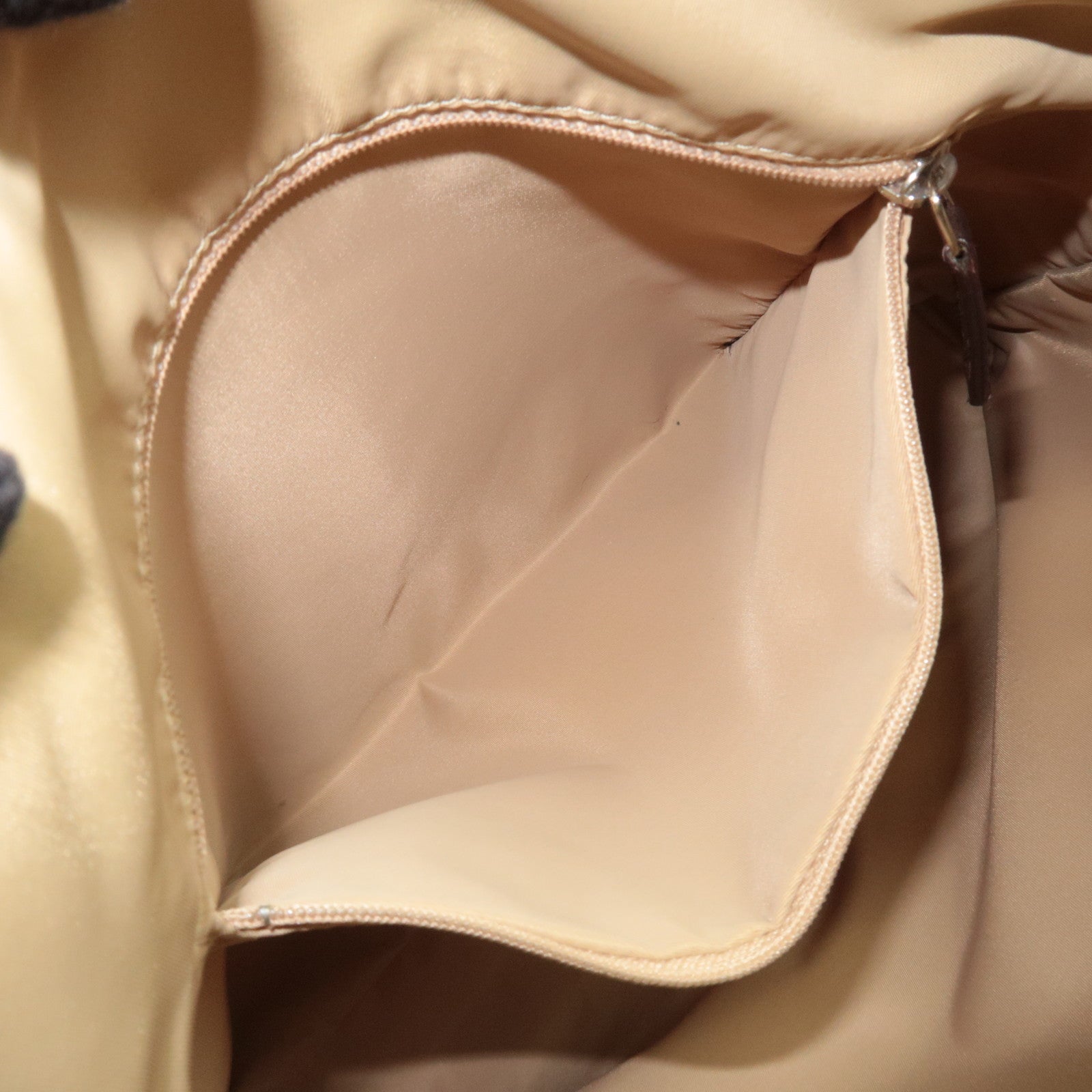 Christian Dior Street Chic Trotter Shoulder Bag Canvas Leather Beige