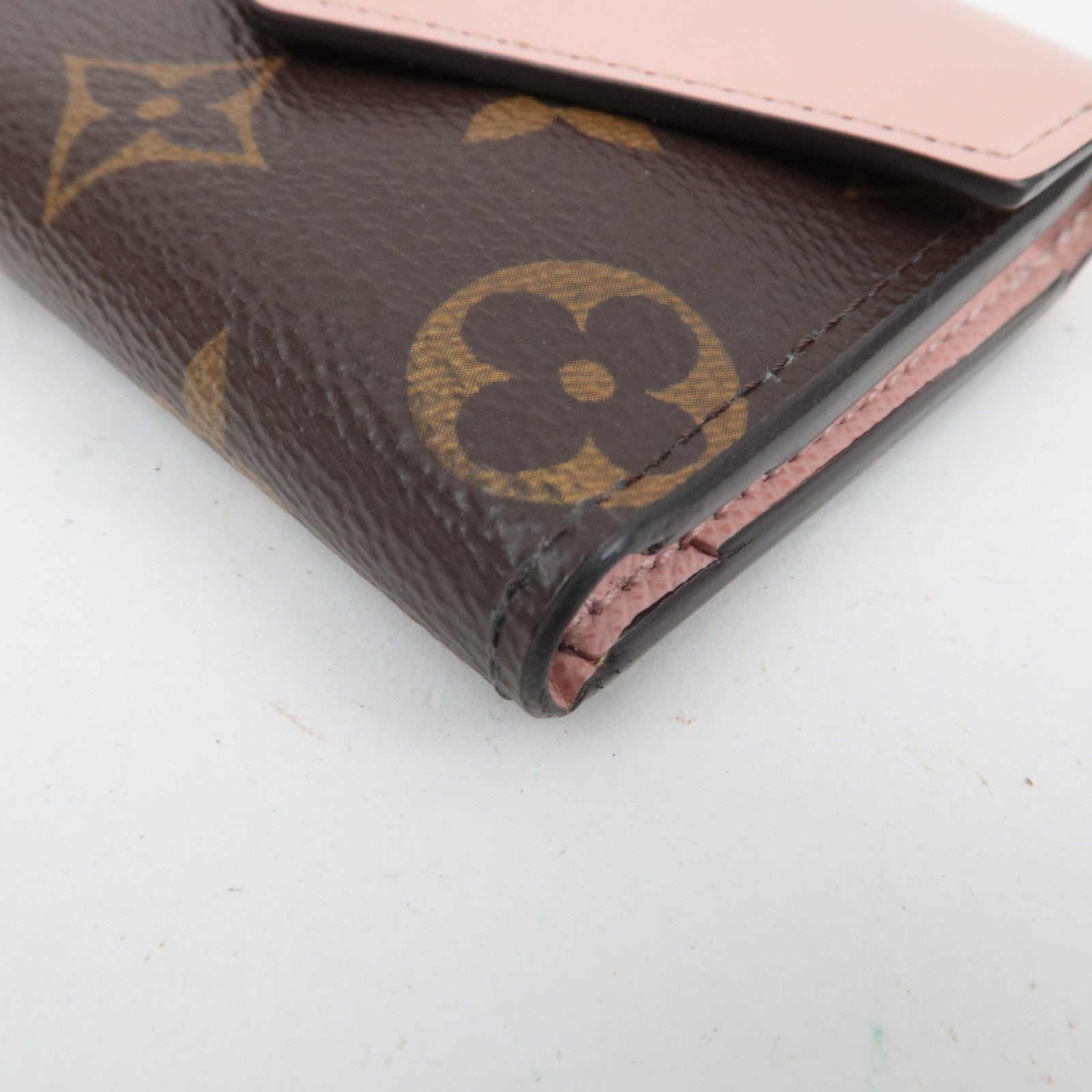 Louis Vuitton Monogram Portefeuille Zoe Trifold Wallet Rose Ballerine M62933