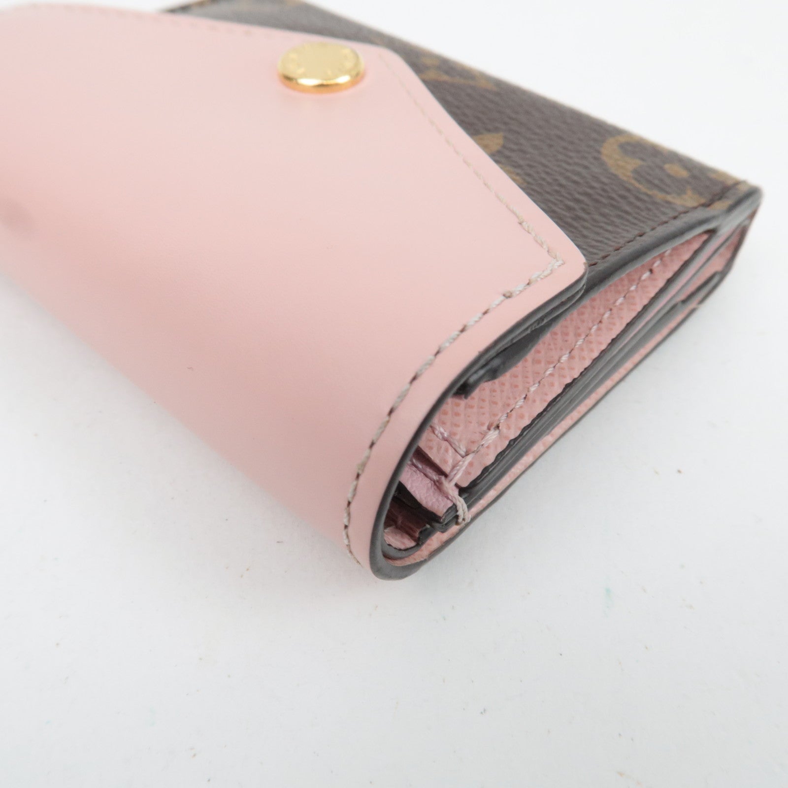 Louis Vuitton Monogram Portefeuille Zoe Trifold Wallet Rose Ballerine M62933