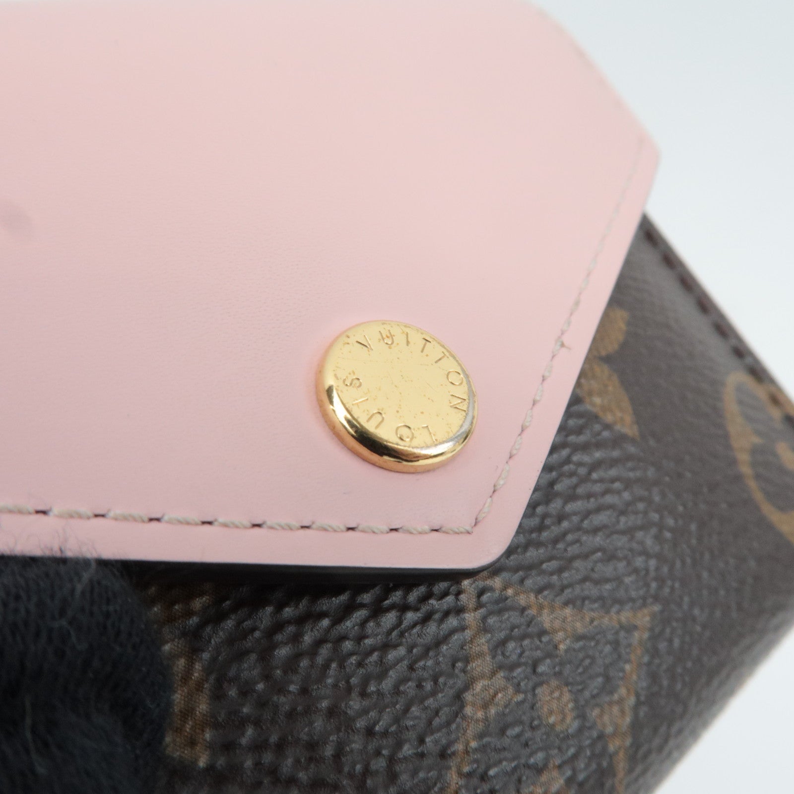 Louis Vuitton Monogram Portefeuille Zoe Trifold Wallet Rose Ballerine M62933