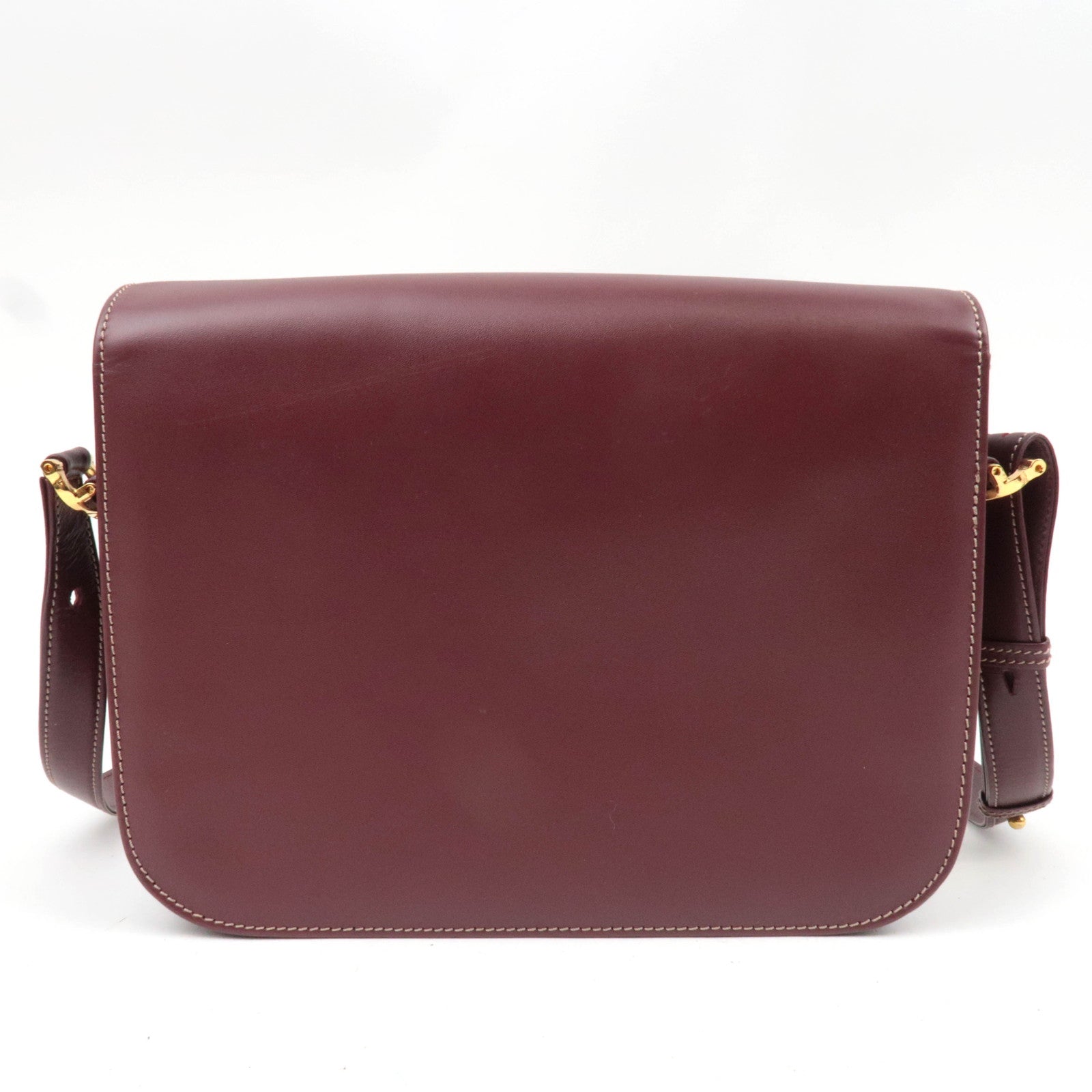 Cartier Must Line Shoulder Bag Leather Bordeaux