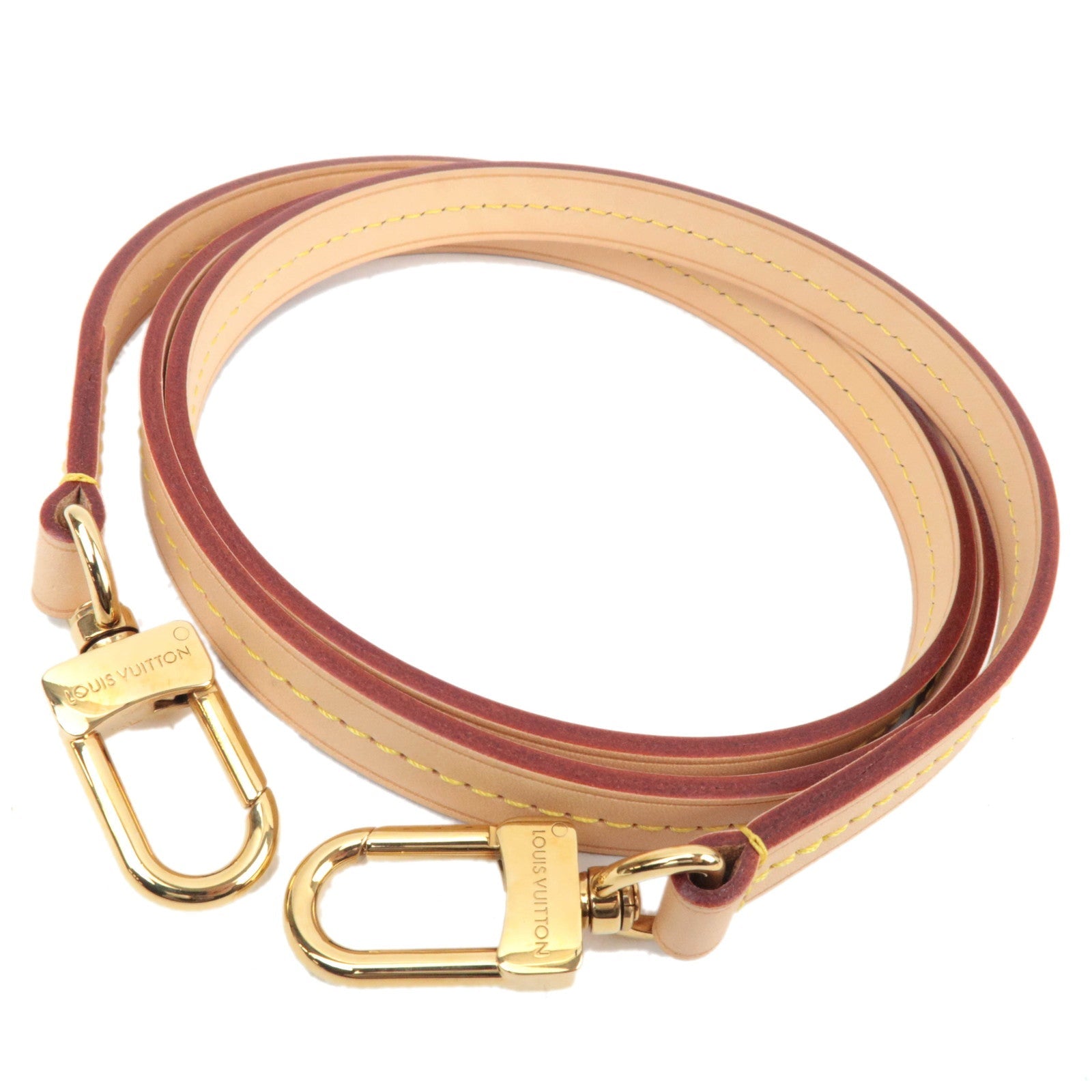 Louis Vuitton Leather shoulder Strap Beige84959