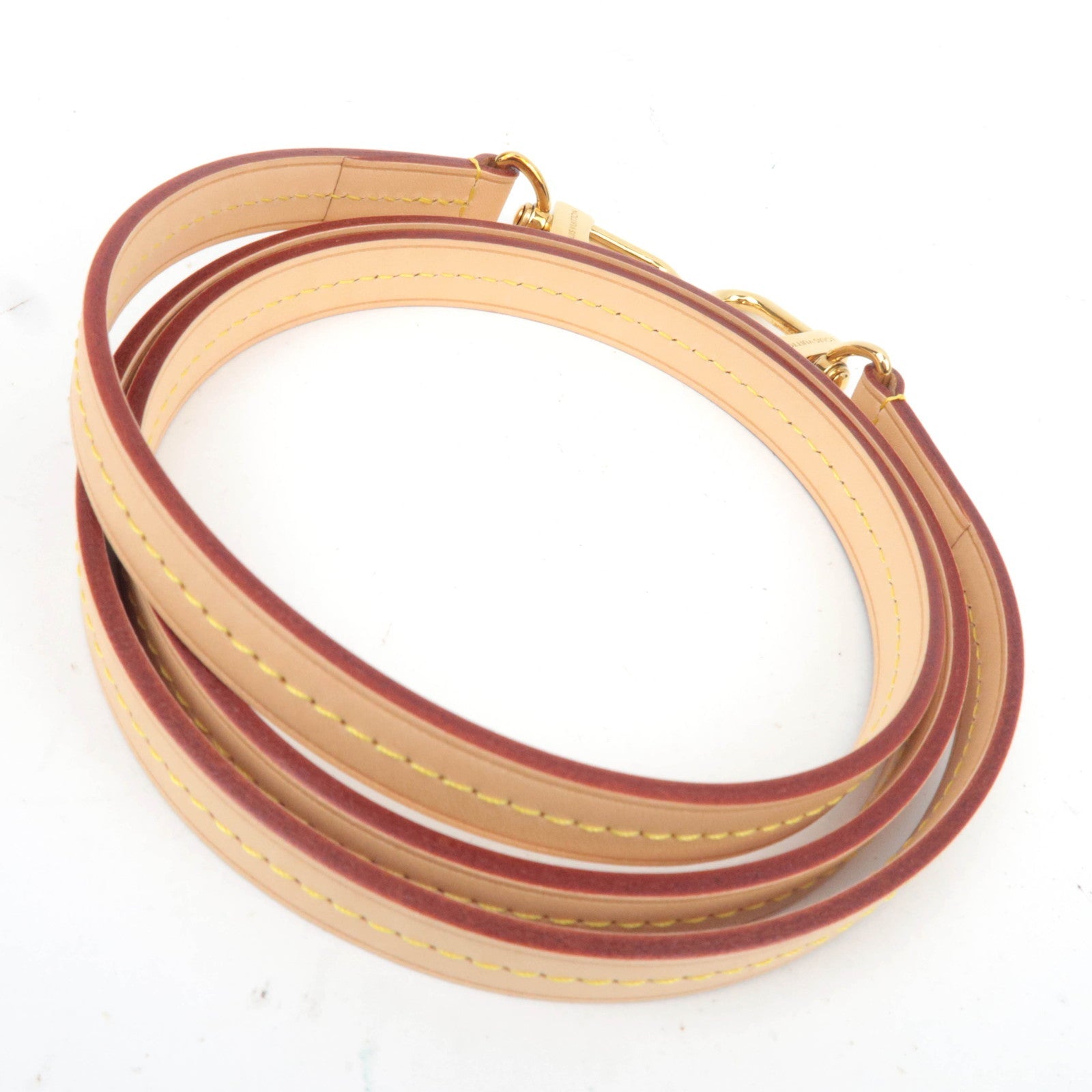 Louis Vuitton Leather shoulder Strap Beige