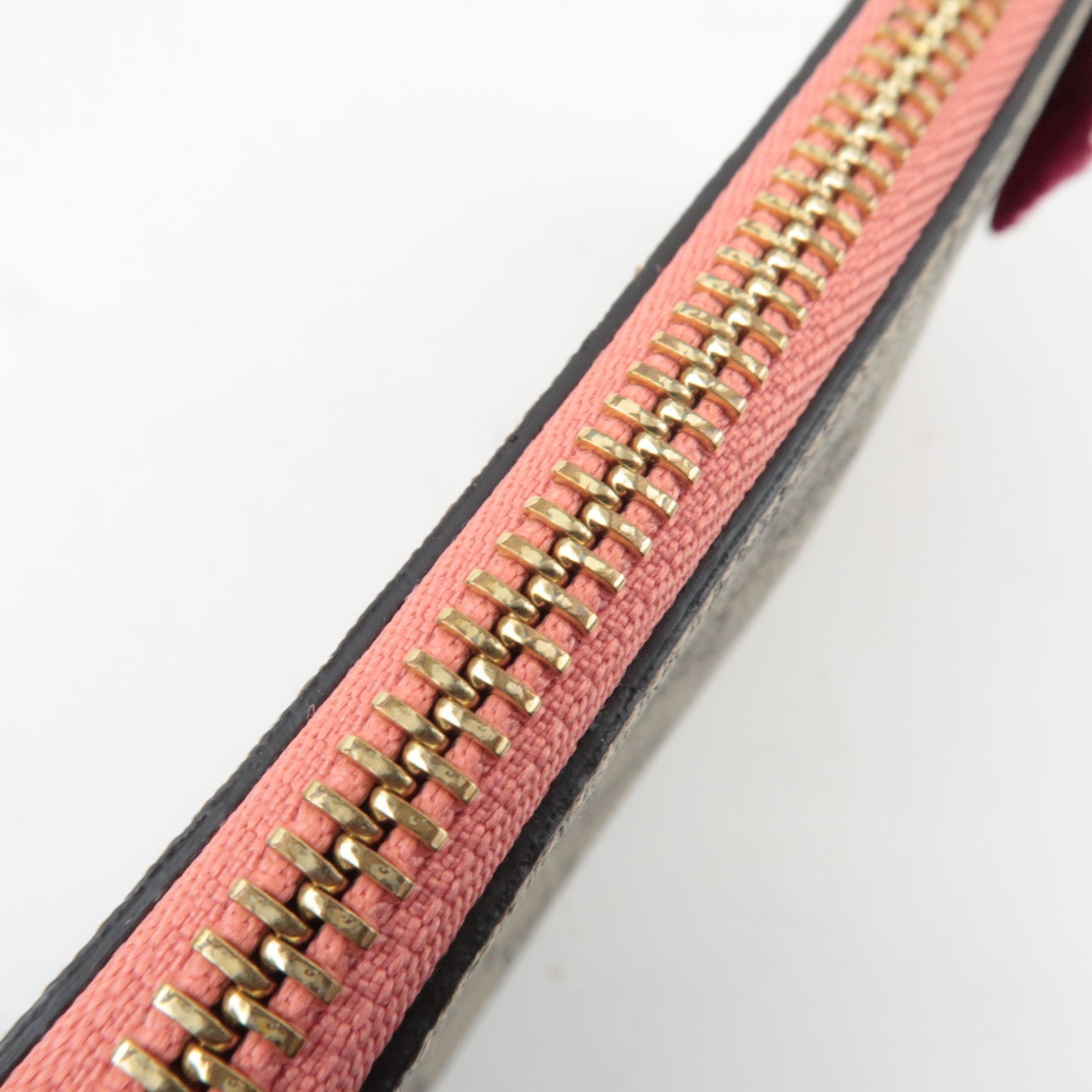 GUCCI Chain Mini Bag GG Supreme Leather Beige Pink 431396