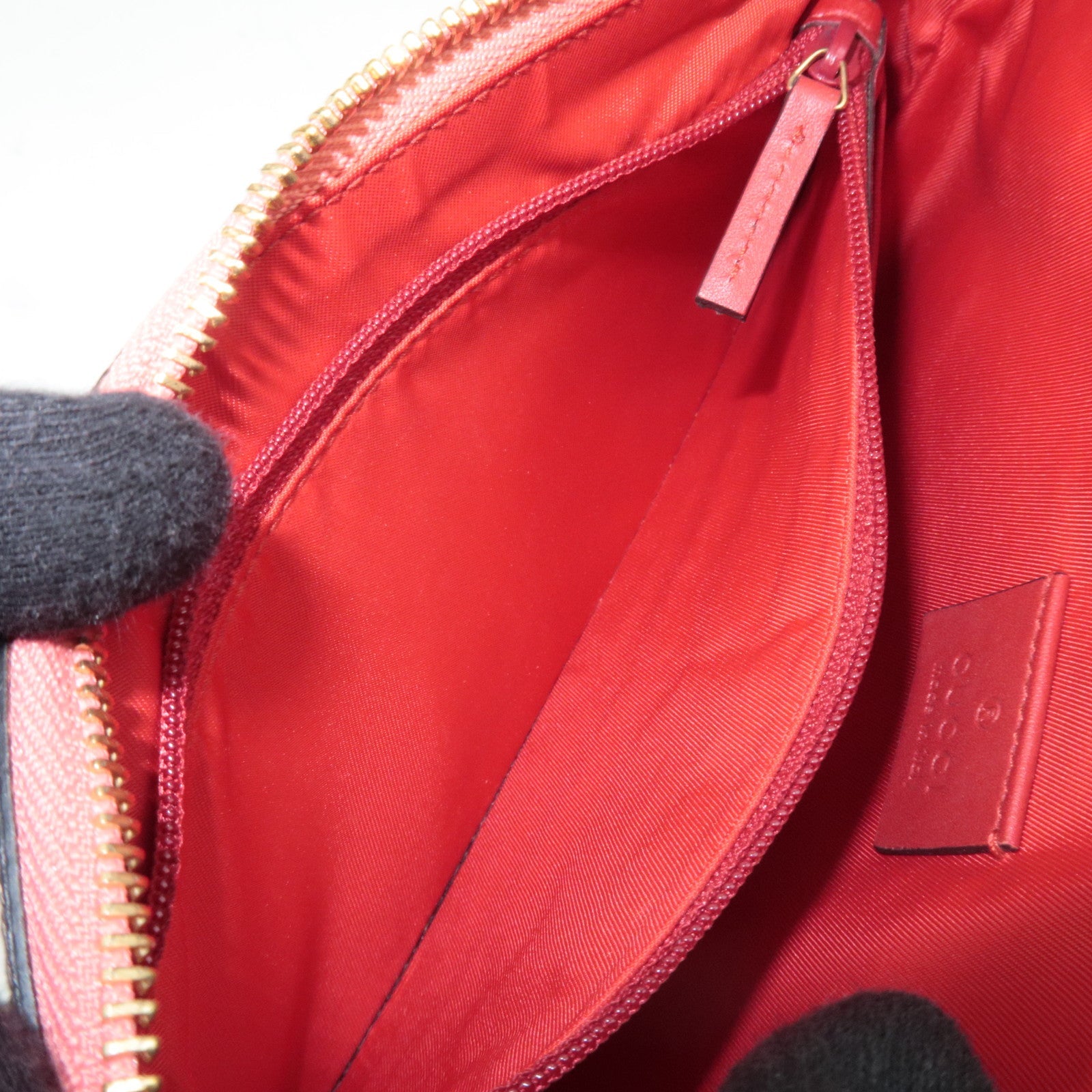 GUCCI Chain Mini Bag GG Supreme Leather Beige Pink 431396