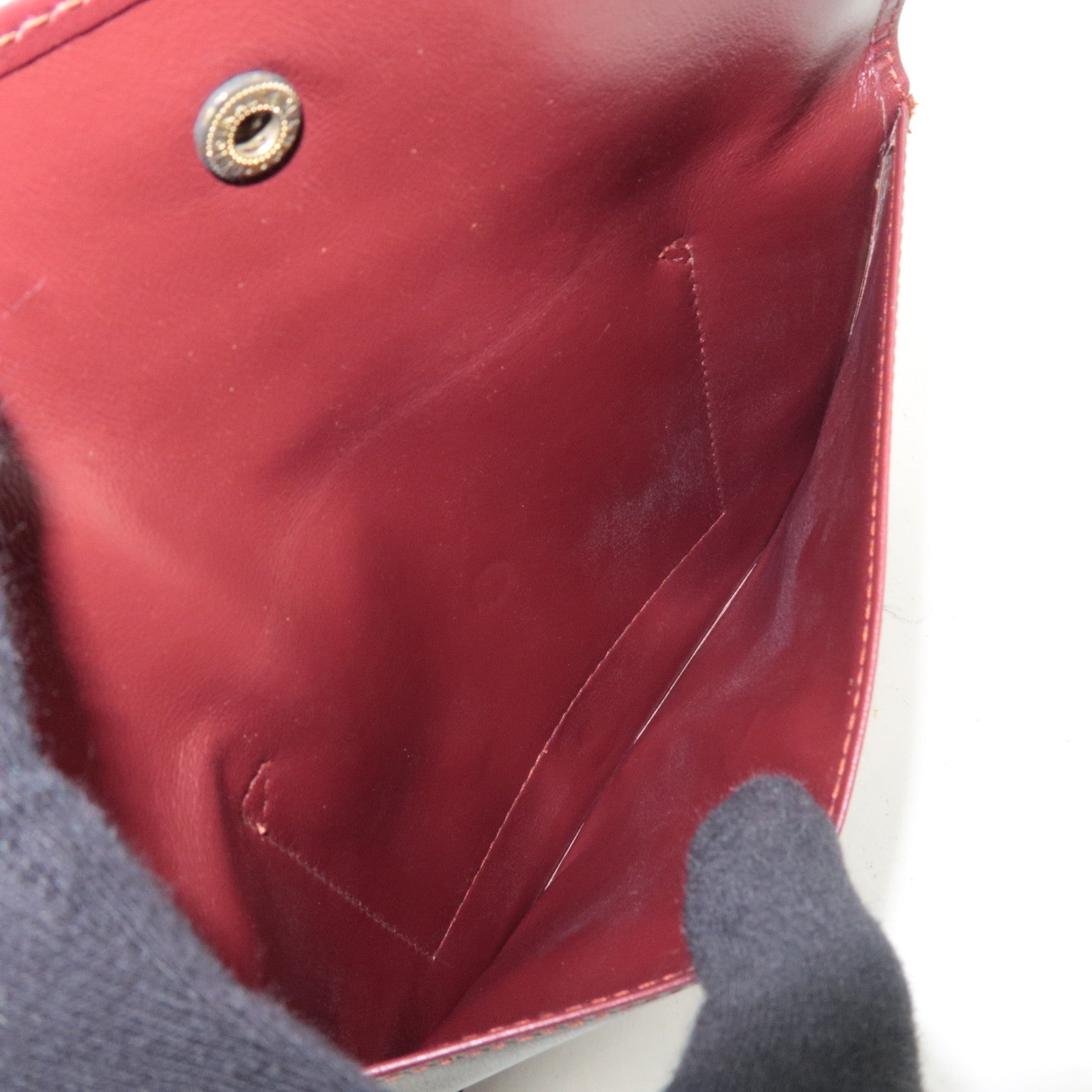 Cartier Must Line Clutch Bag Leather Bordeaux