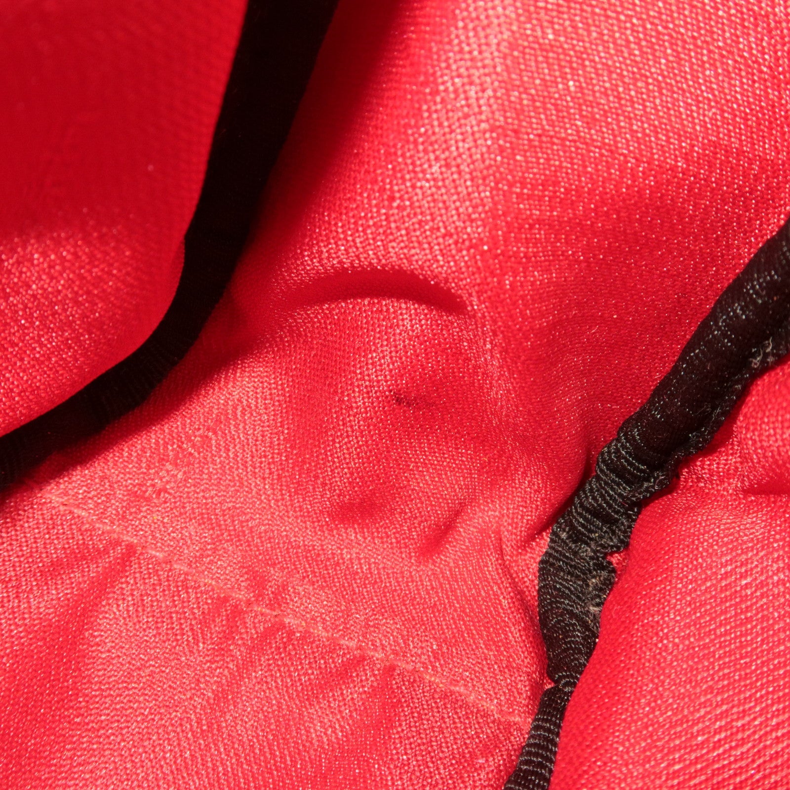 FENDI Leopard Canvas Leather Shoulder Bag Beige Red *Strap