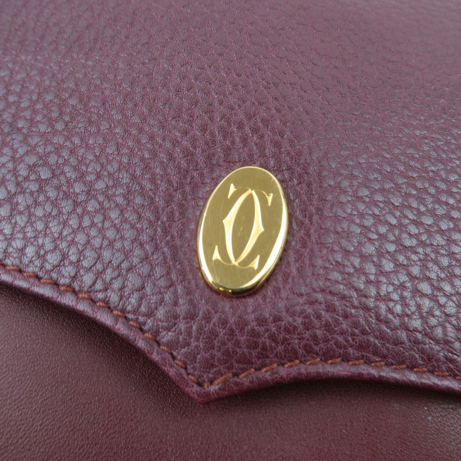 Cartier Must Line Shoulder Bag Leather Bordeaux *Dust Bag