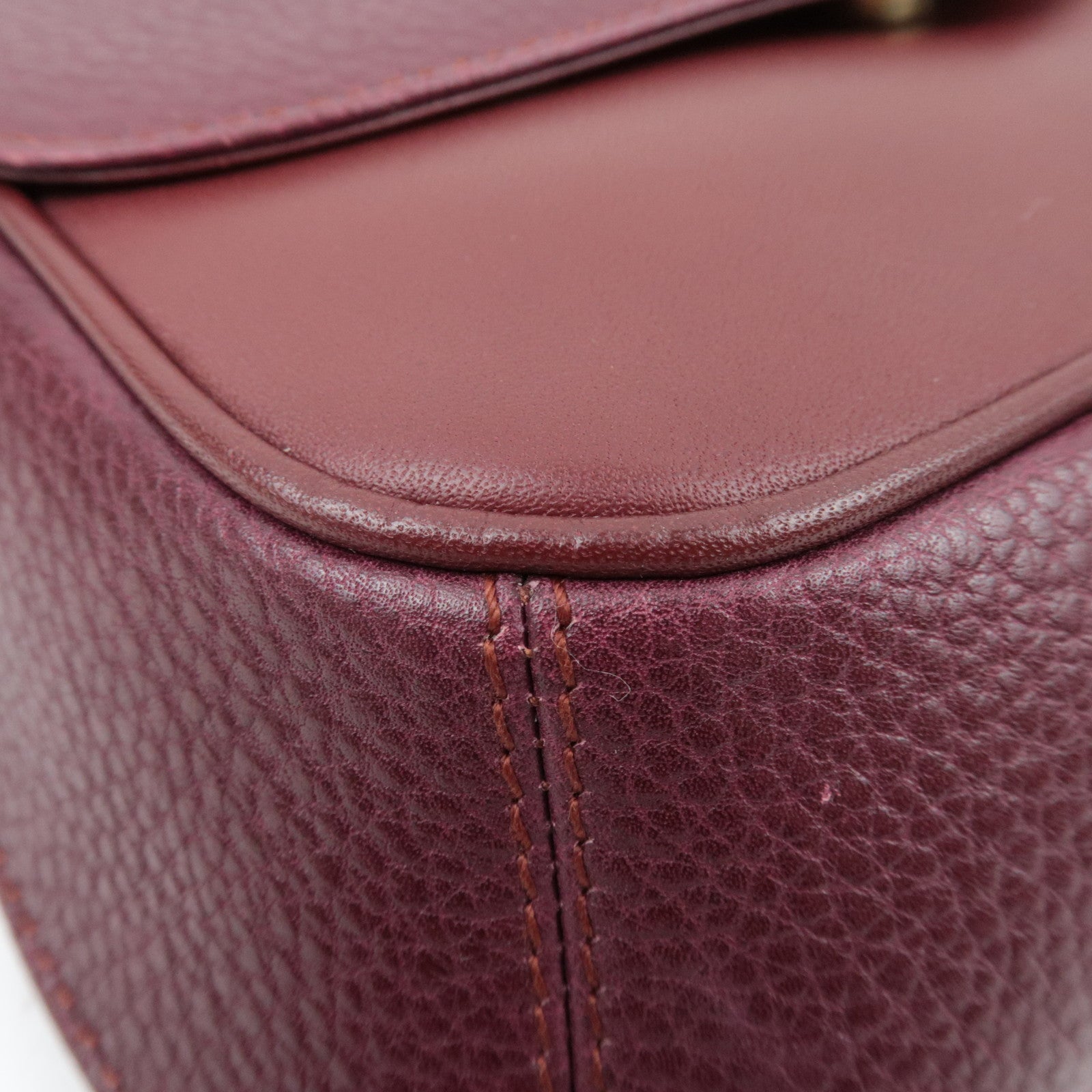 Cartier Must Line Shoulder Bag Leather Bordeaux *Dust Bag