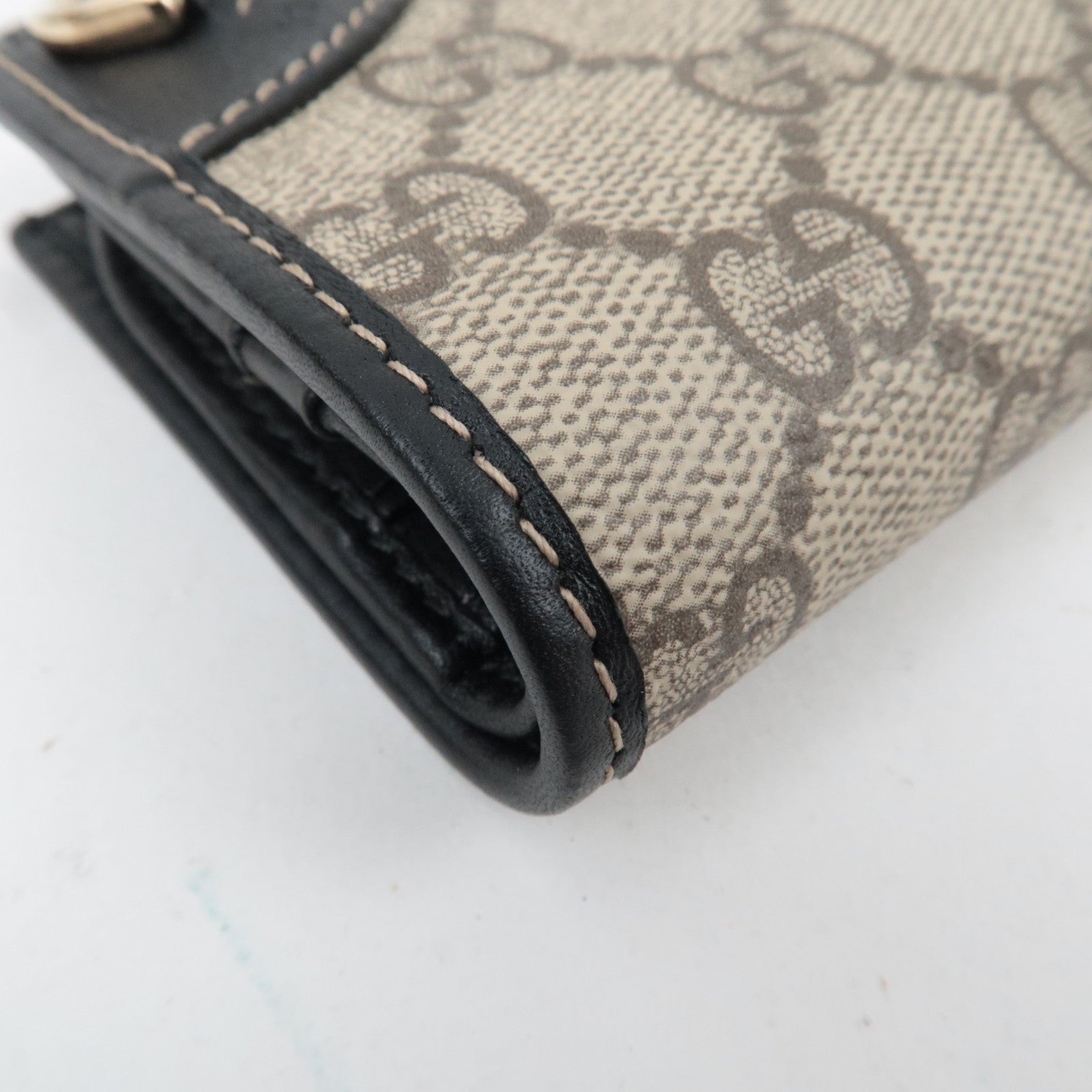 GUCCI GG Emblem Small Wallet GG Supreme Beige 30692